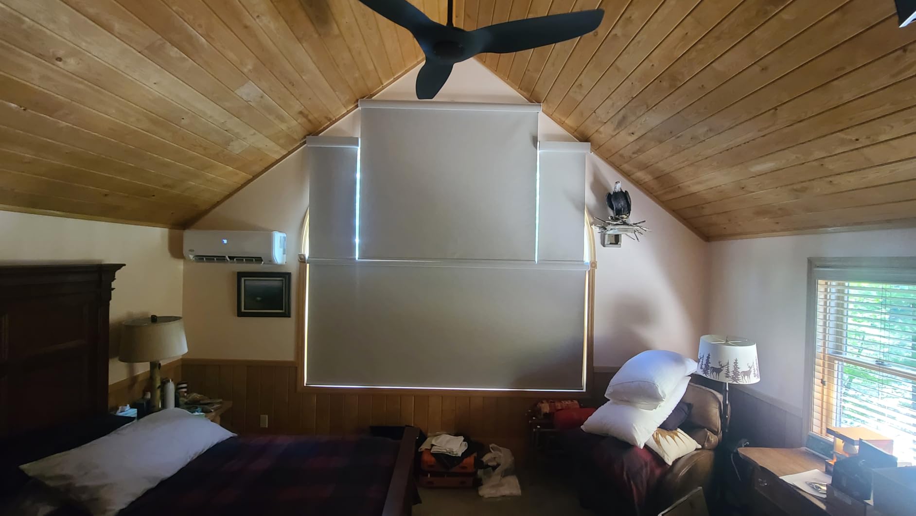 Kincmo Motorized Blinds with Remote, APP, Voice Control - 100% Blackout customer photo 2
