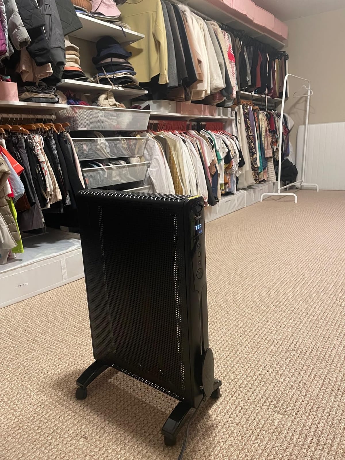 Reekie Convection Panel Space Heater, 1500W Electric Mica Infrared Heaters for Indoor Use Large Room Heater with Smart Thermostat, Remote, 24h Timer, Quite Whole Room Heater for Bedroom Office Garage customer photo 2