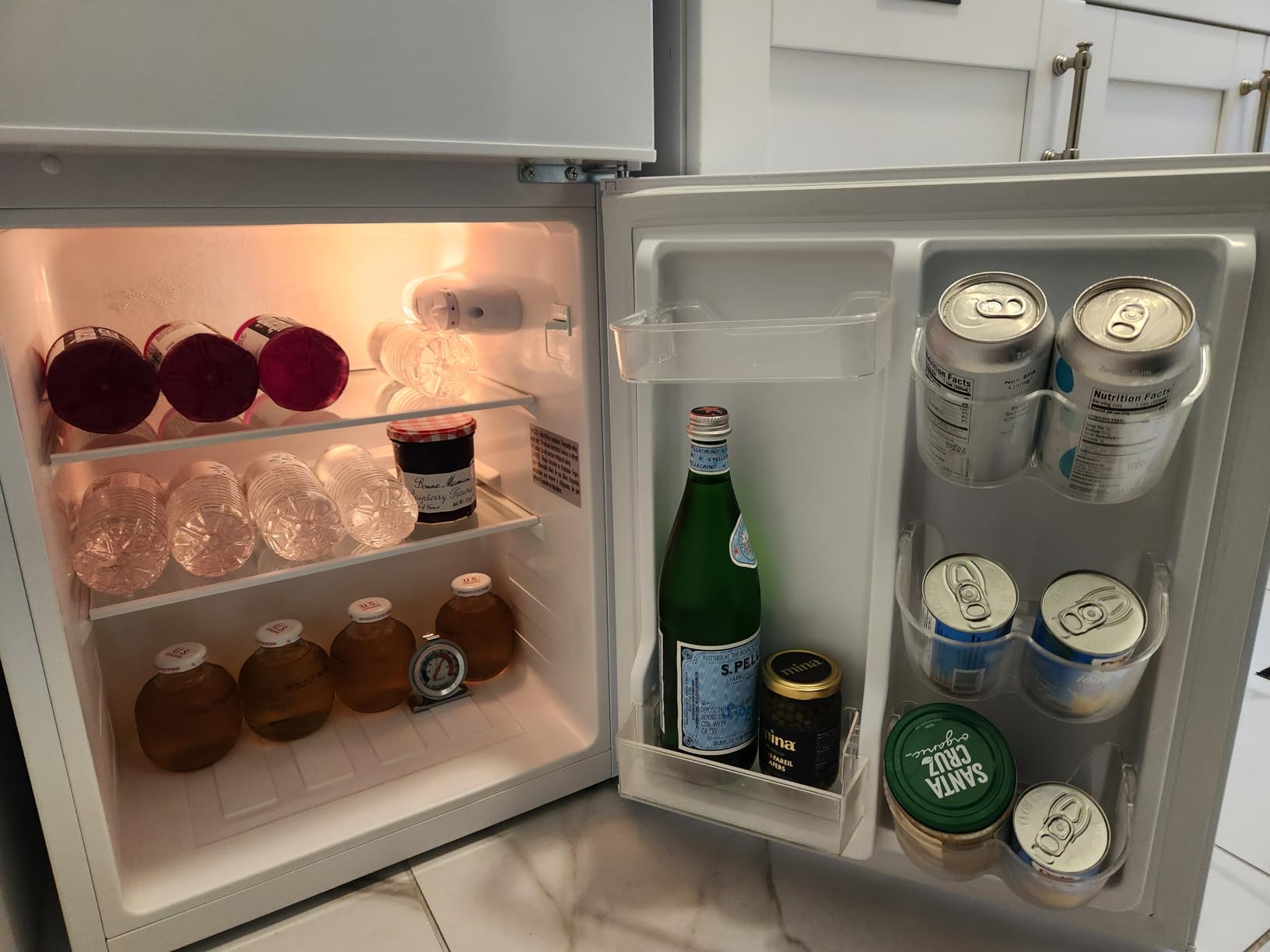 Frigidaire Compact Refrigerator with Top Freezer - 2 Door Fridge with 3.2 Cu Ft, Contemporary Series, Platinum customer photo 1
