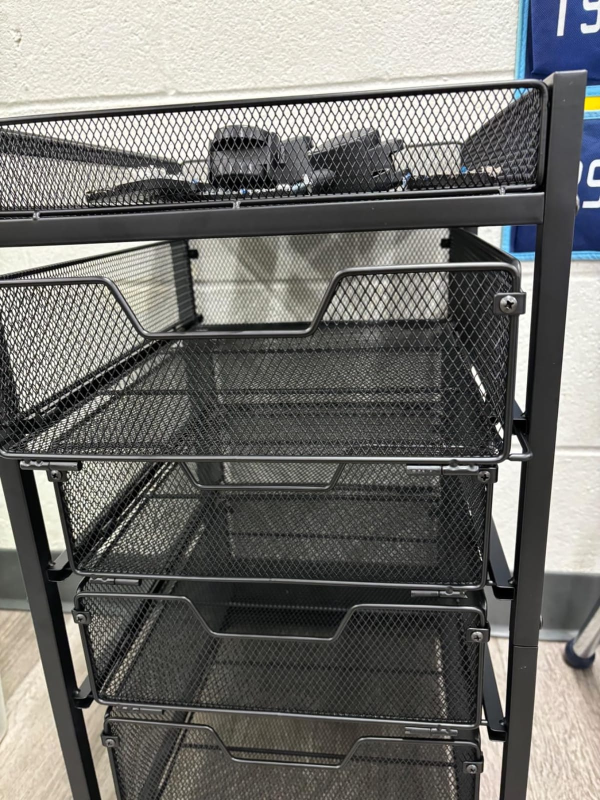 Rolling Utility Cart with 3 Drawers, Craft Organizer and Storage with DIY Divider, Lockable Wheels, Multi-Functional Storage for Art Supplies, Store for Brushes & Paints & Small Parts(Patent Pending) customer photo 2
