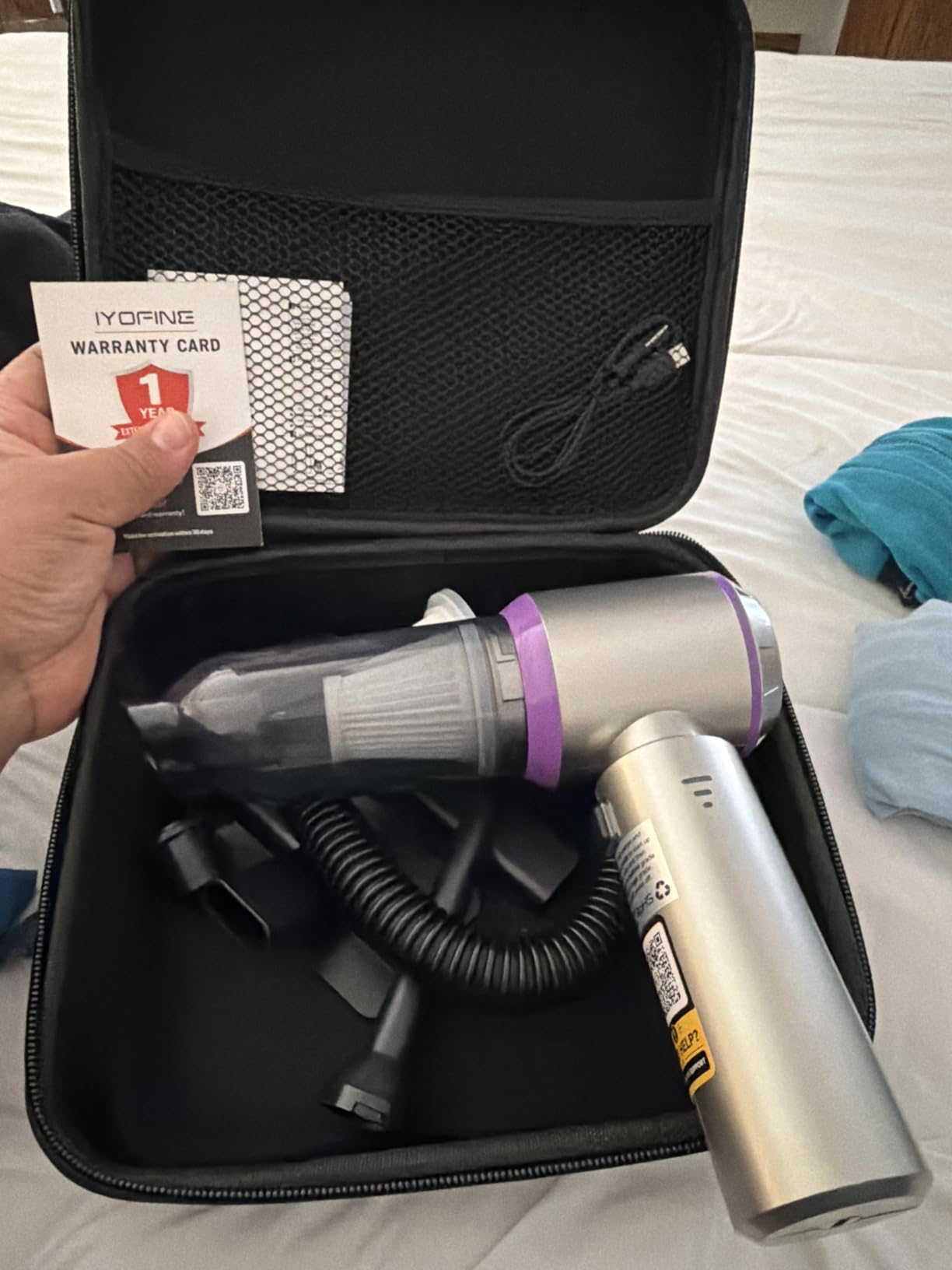 Vacuum/Air Duster Super Power Mini Car Vacuum Cleaner 4-in-1 air Blower Gun customer photo 1