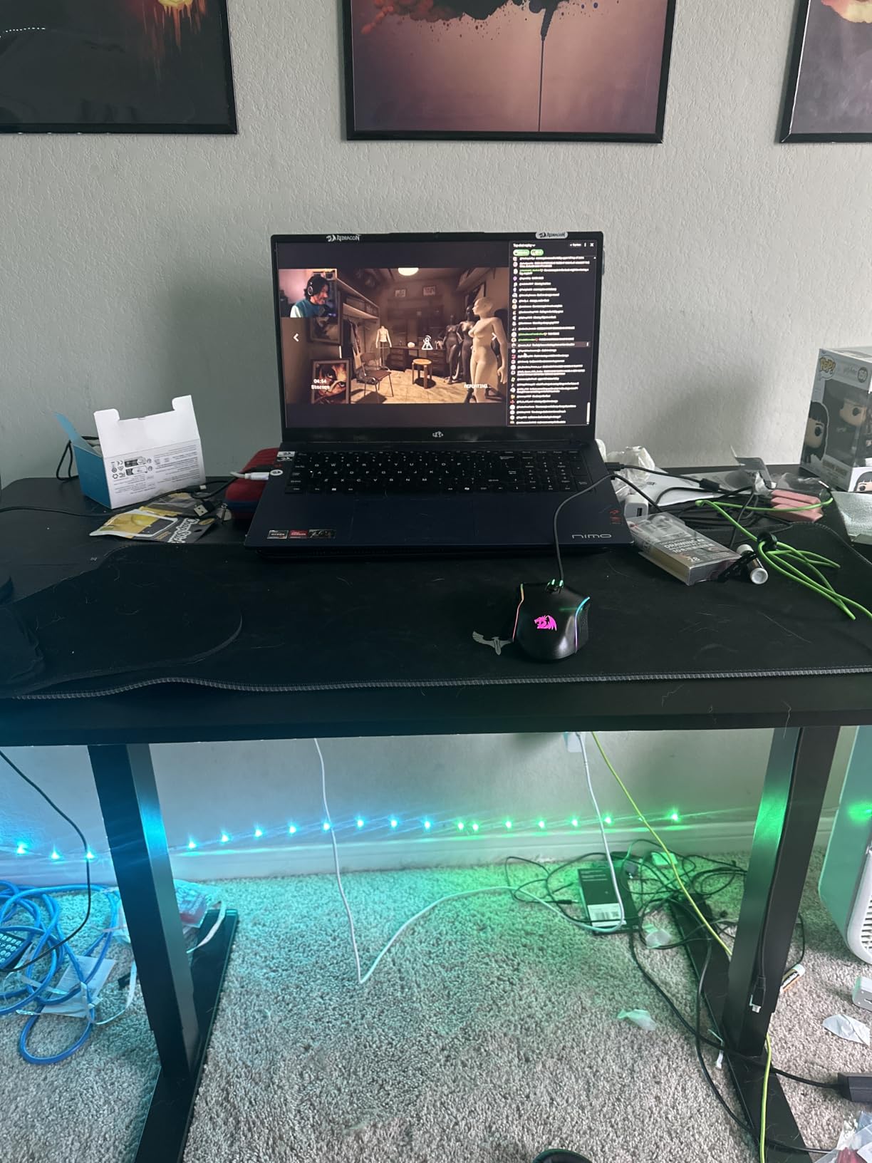 ErGear Height Adjustable Electric Standing Desk, 71 x 30 Inches Sit Stand up Desk, Memory Computer Home Office Desk, Black customer photo 2