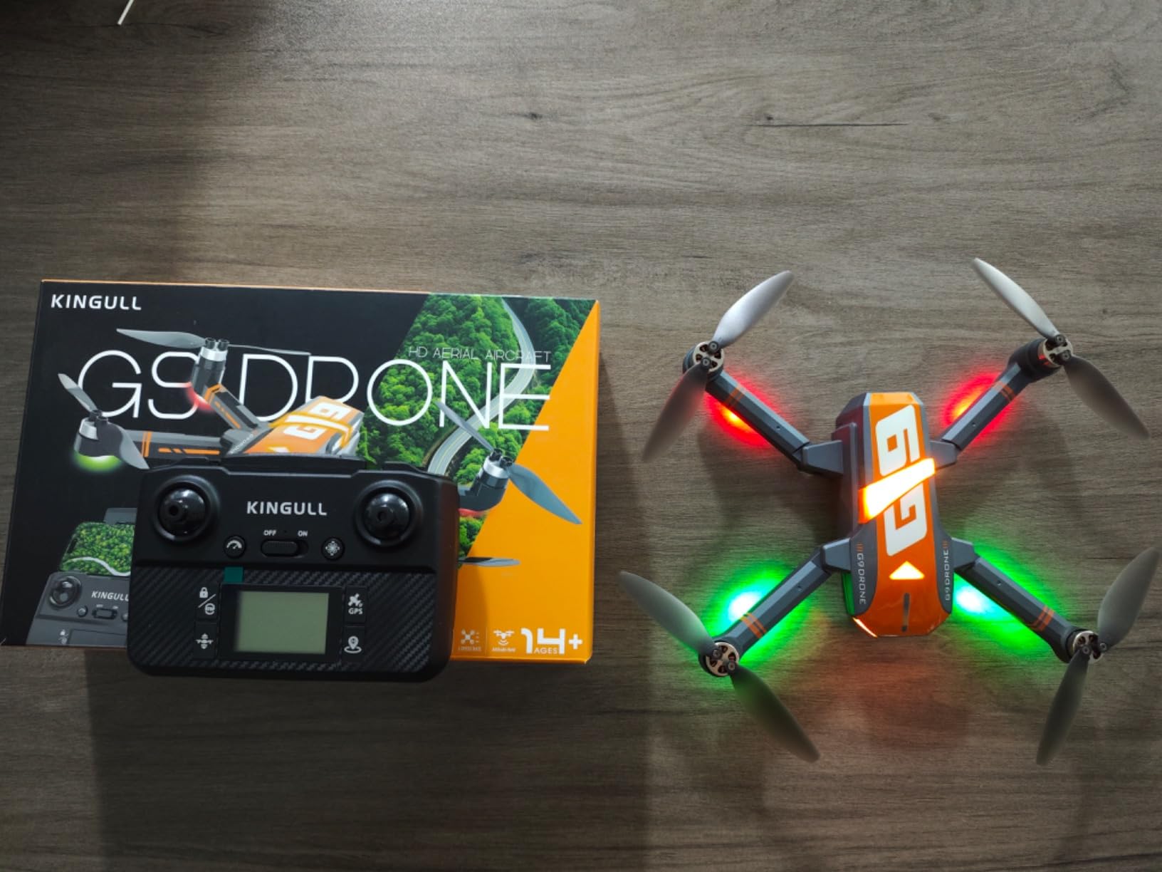 GPS Drones with 4K Camera for Adults with Brushless Motor and Follow Me Mode,Long Flight Time and Distance,5G FPV Transmission and Auto Return,G9 Foldable RC Quadcopter for Beginner,Under249g (Dark gray) customer photo 2