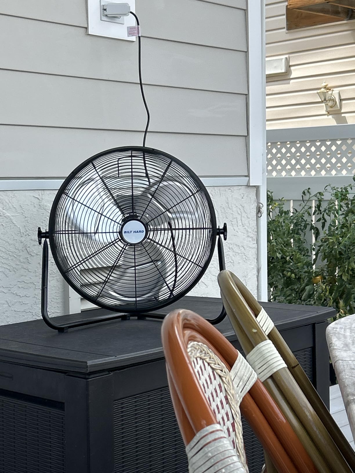 BILT HARD 24 in. Outdoor Oscillating Wall Fan, 6300 CFM 3-Speed Heavy Duty Outdoor Wall Fans, High Velocity Waterproof Fans for Patio, Commercial, Industrial, Warehouse, UL Listed customer photo 1