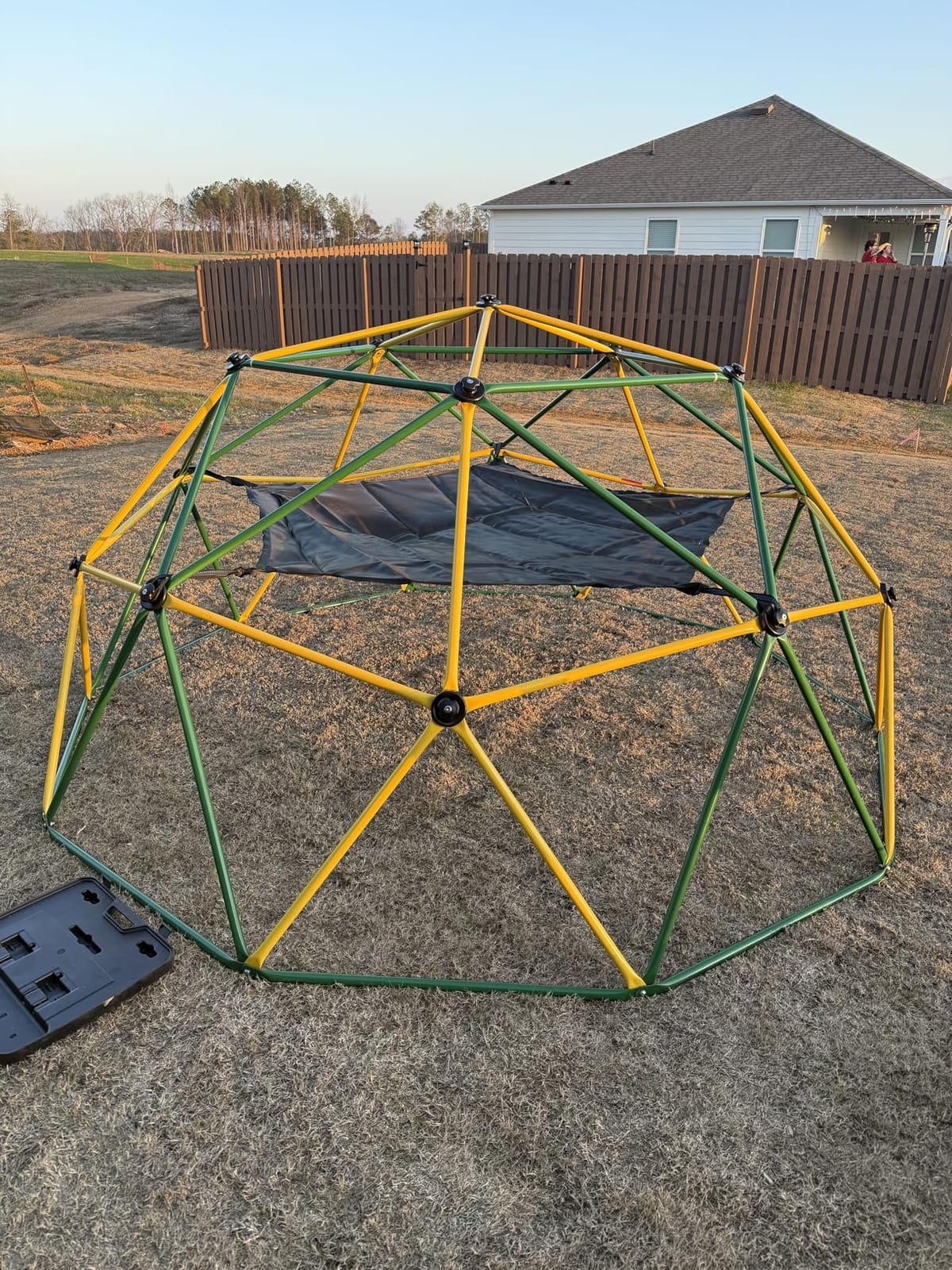 Amictoy Climbing Dome with Hammock and Swing, 10FT Backyard Jungle Gym customer photo 1