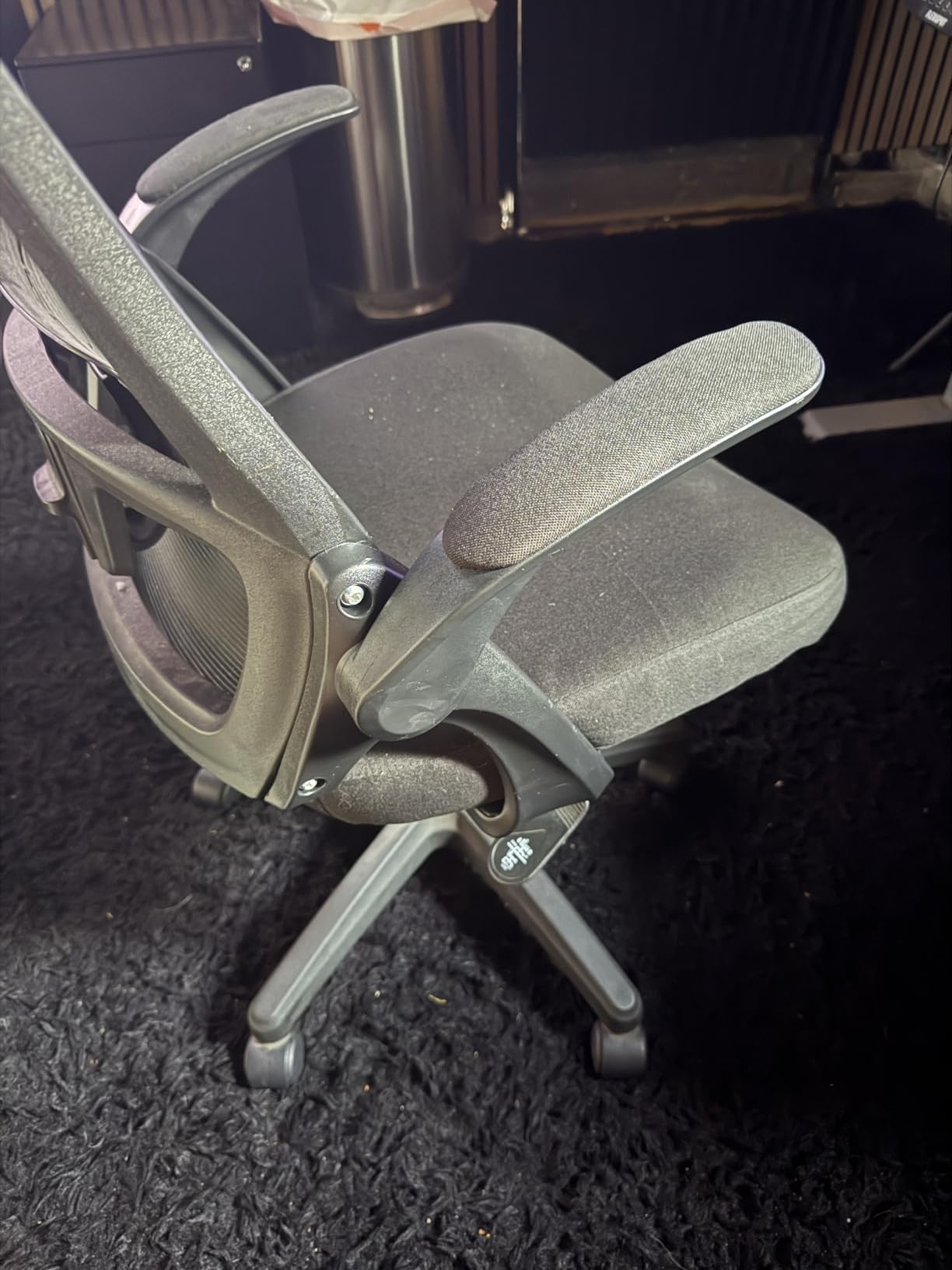 NEO CHAIR Office Desk Chair High Back Mesh Chair Adjustable Lumbar, Black customer photo 2