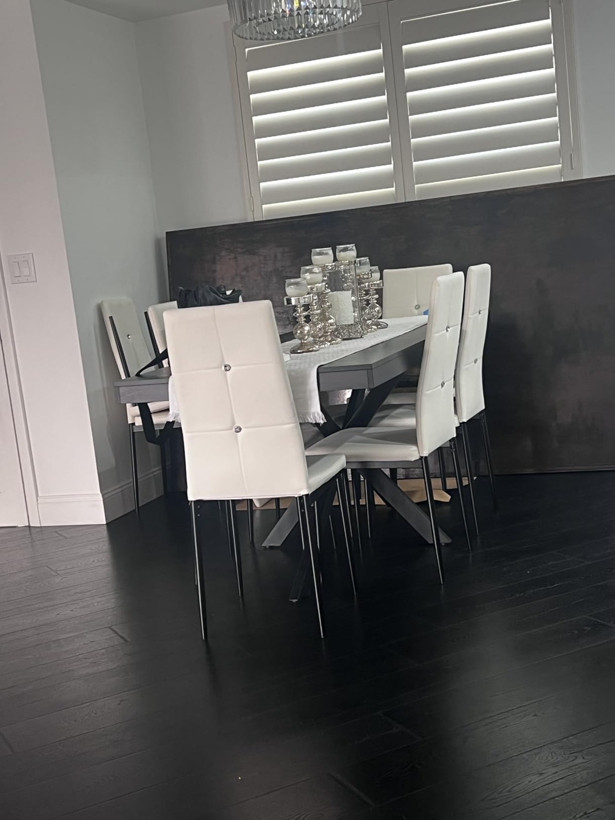 Extendable Dining Room Table for 4 6 8,55