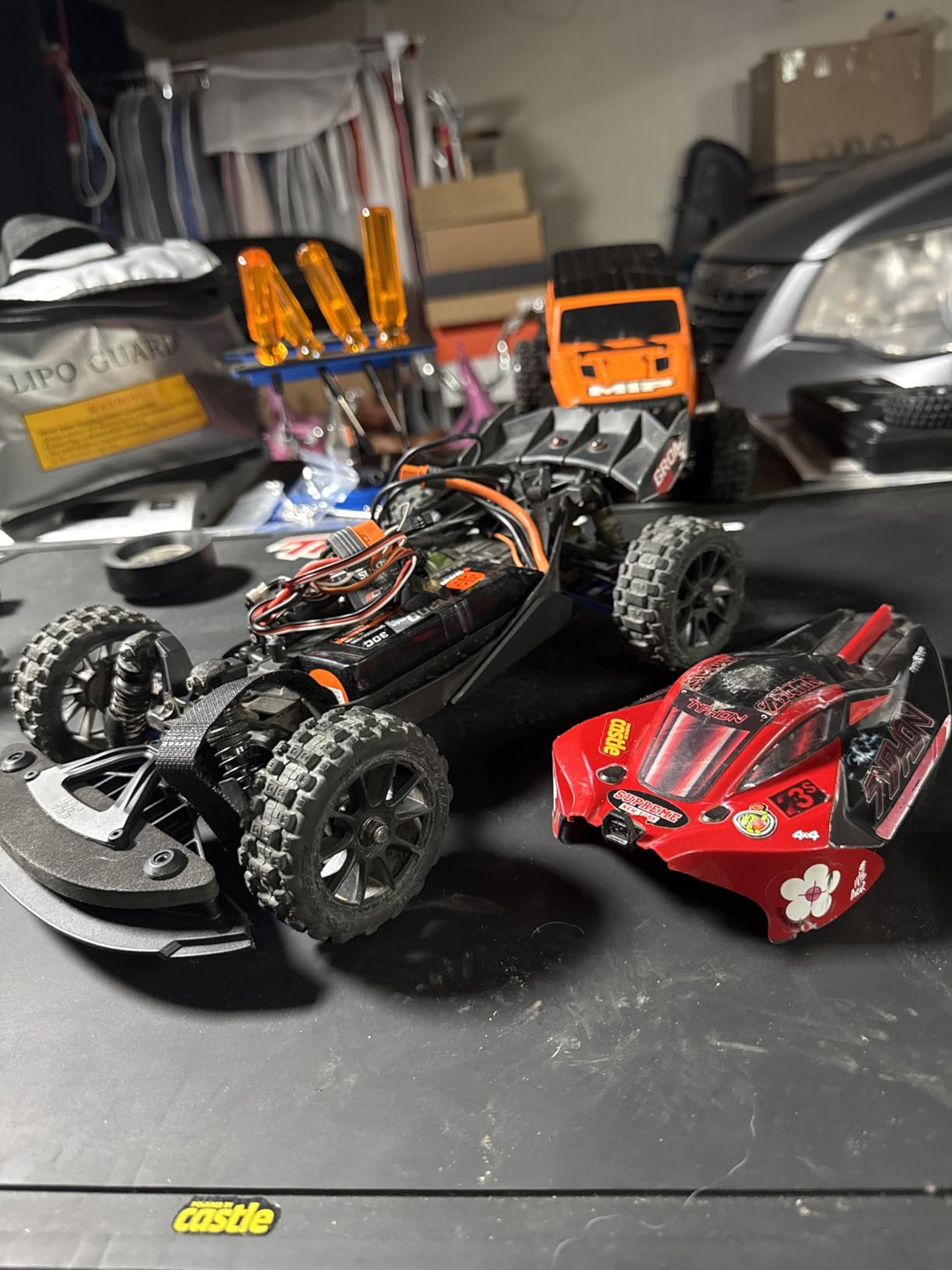 ARRMA Typhon GROM 4X4 223S BLX Brushless RC Buggy, RTR, Red customer photo 2