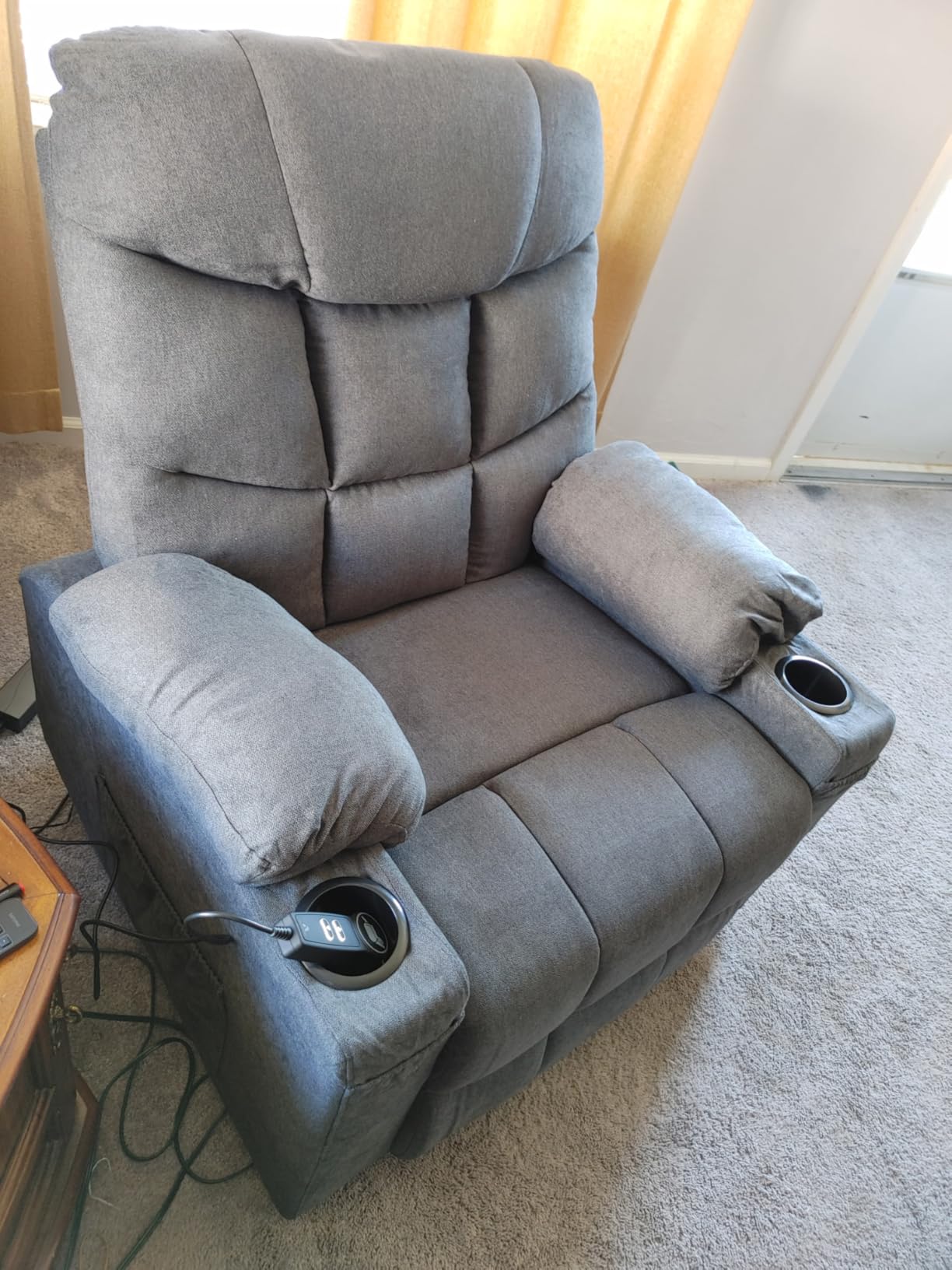 Esright Power Lift Recliner Chair for Elderly with Heat and Massage, Grey customer photo 1