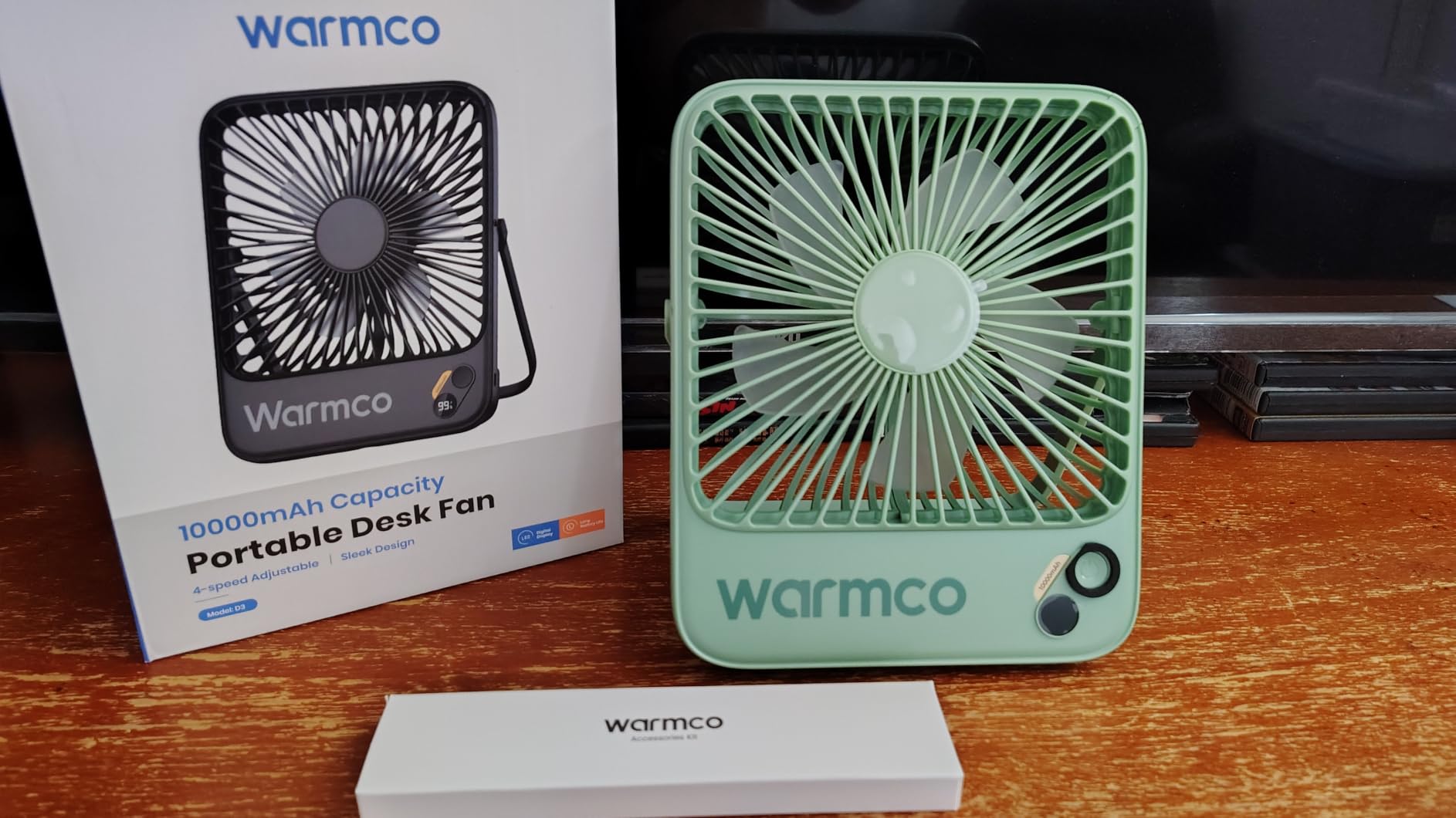Warmco D3 10000mAh Portable Travel Fan 7-inch, Up to 24H Runtime customer photo 1