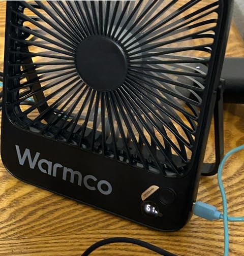 Warmco D3 10000mAh Portable Travel Fan 7-inch, Up to 24H Runtime customer photo 2