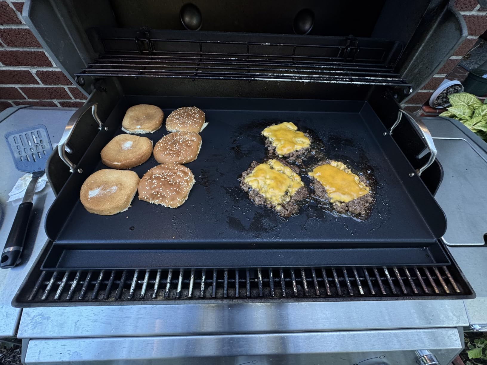 Cast Iron Griddle for Stove Top Griddle for Gas Grill Range Oven 23