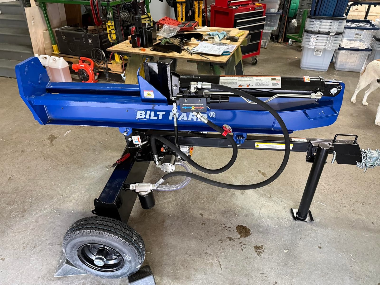 BILT HARD 40-Ton Gas Powered Log Splitter, Horizontal/Vertical Full Beam Wood Splitter with Auto Return, 4-Cycle 389cc OHV Engine, 2 Stage Gear Pump, Gas Firewood Splitting Wood Machine customer photo 2