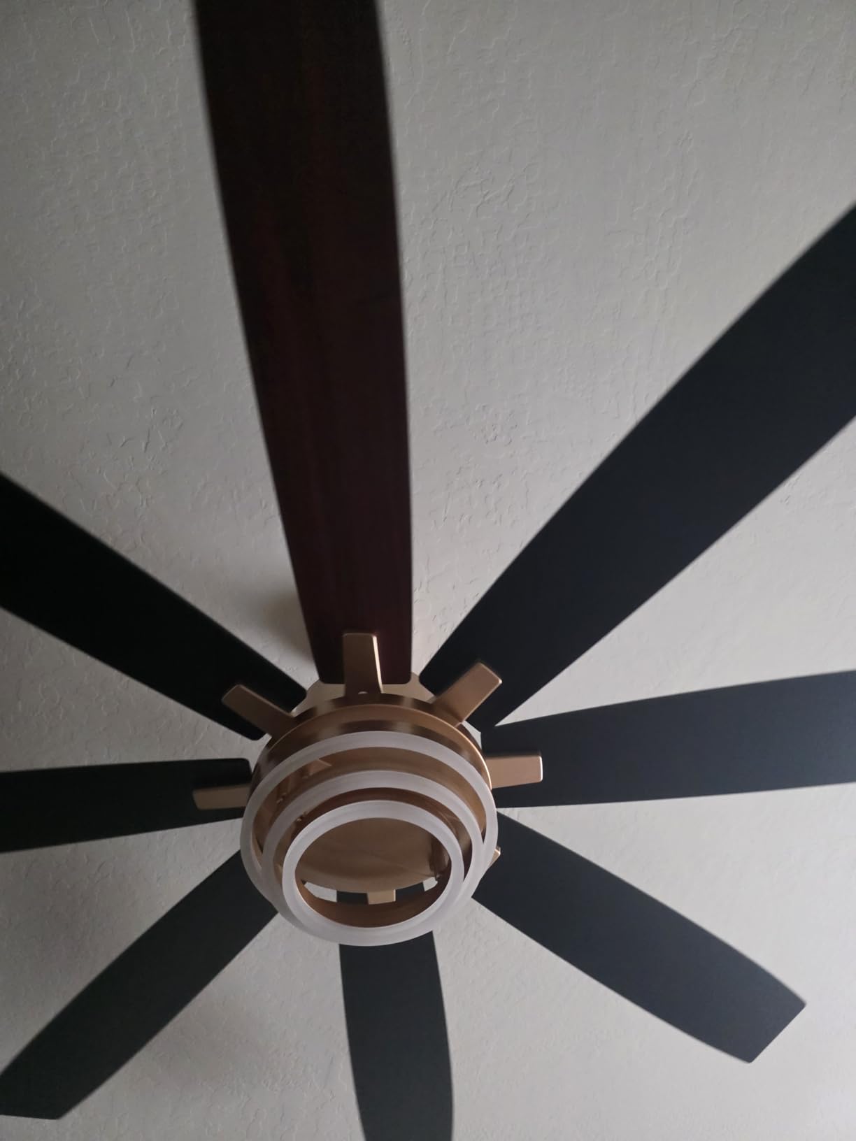 72 Inch Large Gold Modern Ceiling Fans with Lights customer photo 1