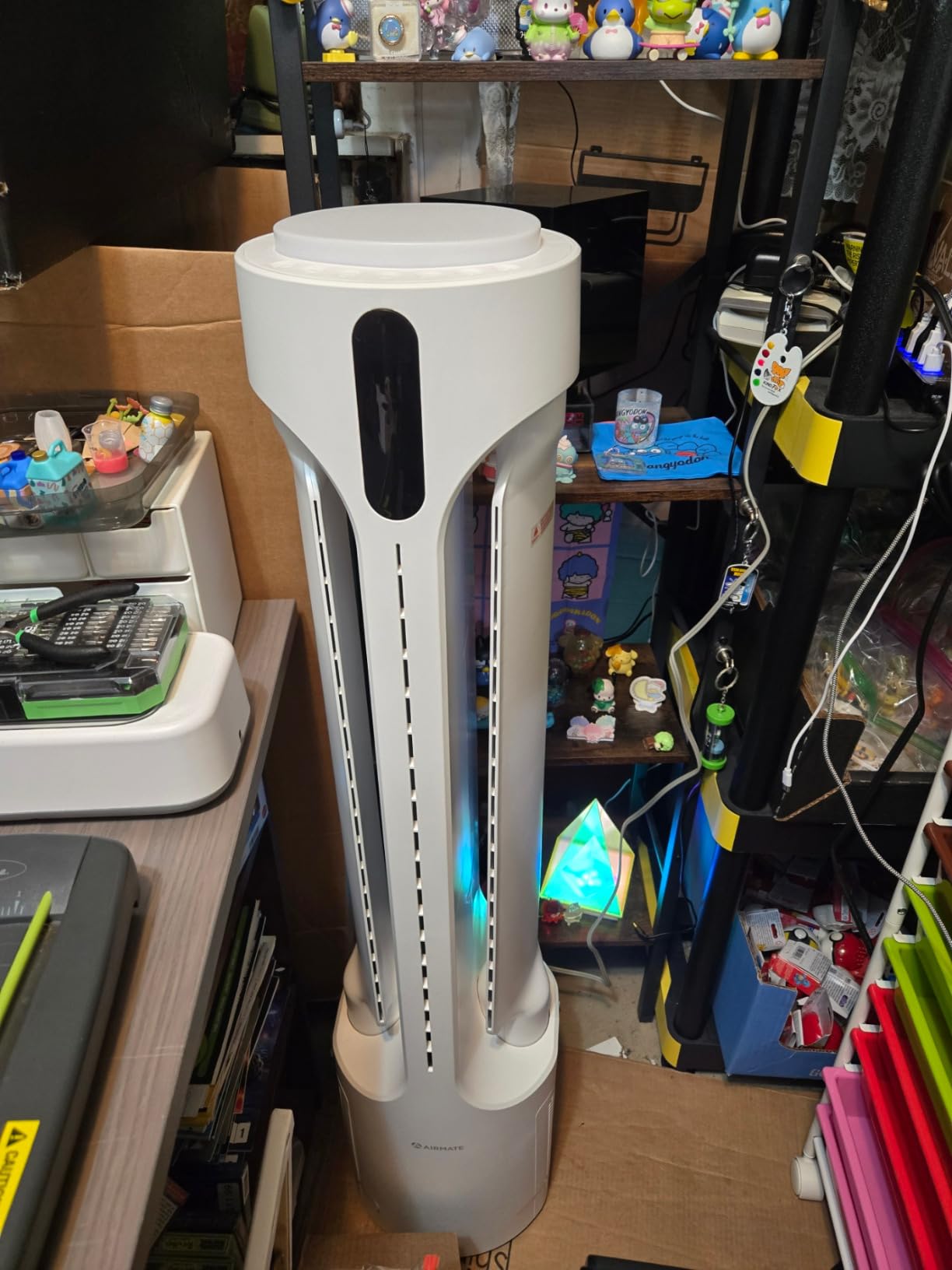 AIRMATE Air Purifier Bladeless Tower Fans, 1500CFM Large Air Volume, 45