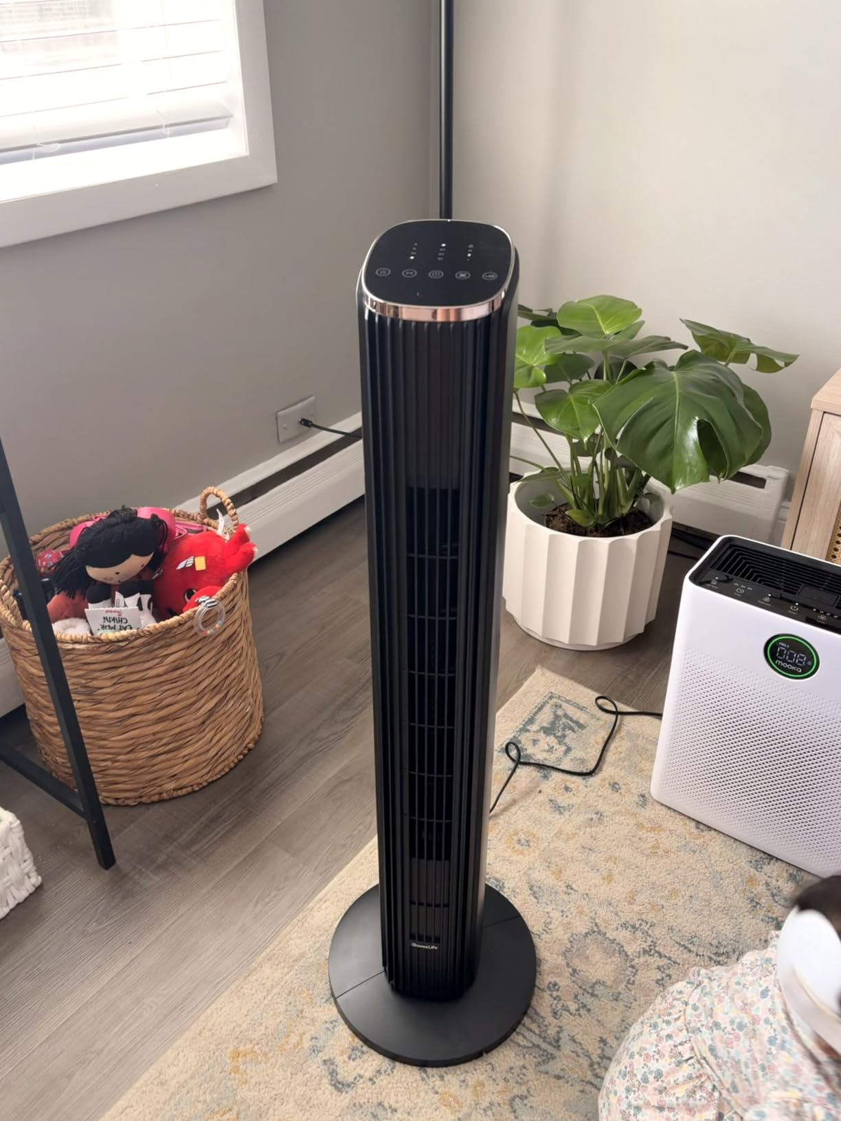 GoveeLife 36 in. Black Tower Fan for Bedroom, 5 Modes 8 Speeds up to 25ft/s customer photo 1
