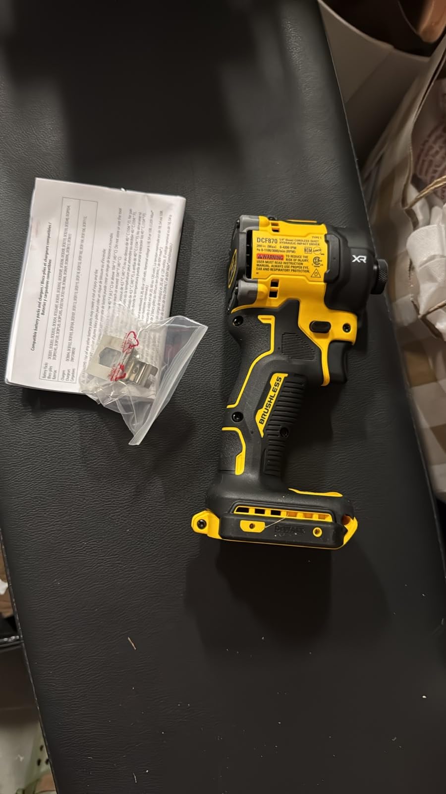 DEWALT 20V MAX 1/4 Inch Hydraulic Impact Driver (DCF870B) customer photo 1