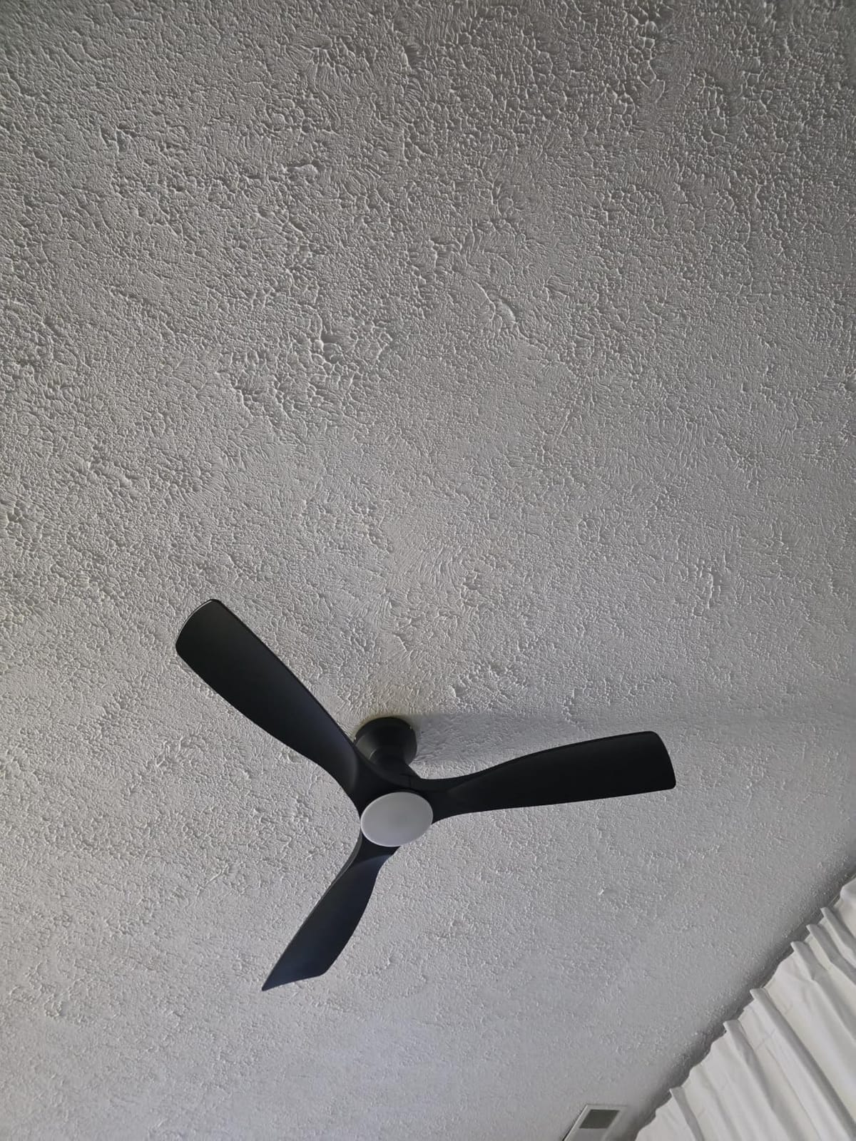 Depuley 52-Inch Ceiling Fans with Lights: Black 3 Blade Flush Mount Low Profile Ceiling Fan for Bedroom - Dimmable Indoor Outdoor Fan with Remote Control Ultra Quiet DC Motor Timer customer photo 1