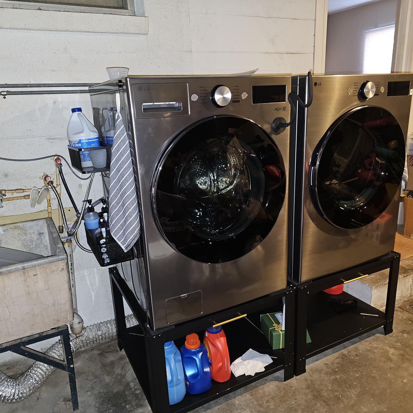 Royxen Washer and Dryer Pedestals Heavy Duty Metal Laundry Pedestal 29