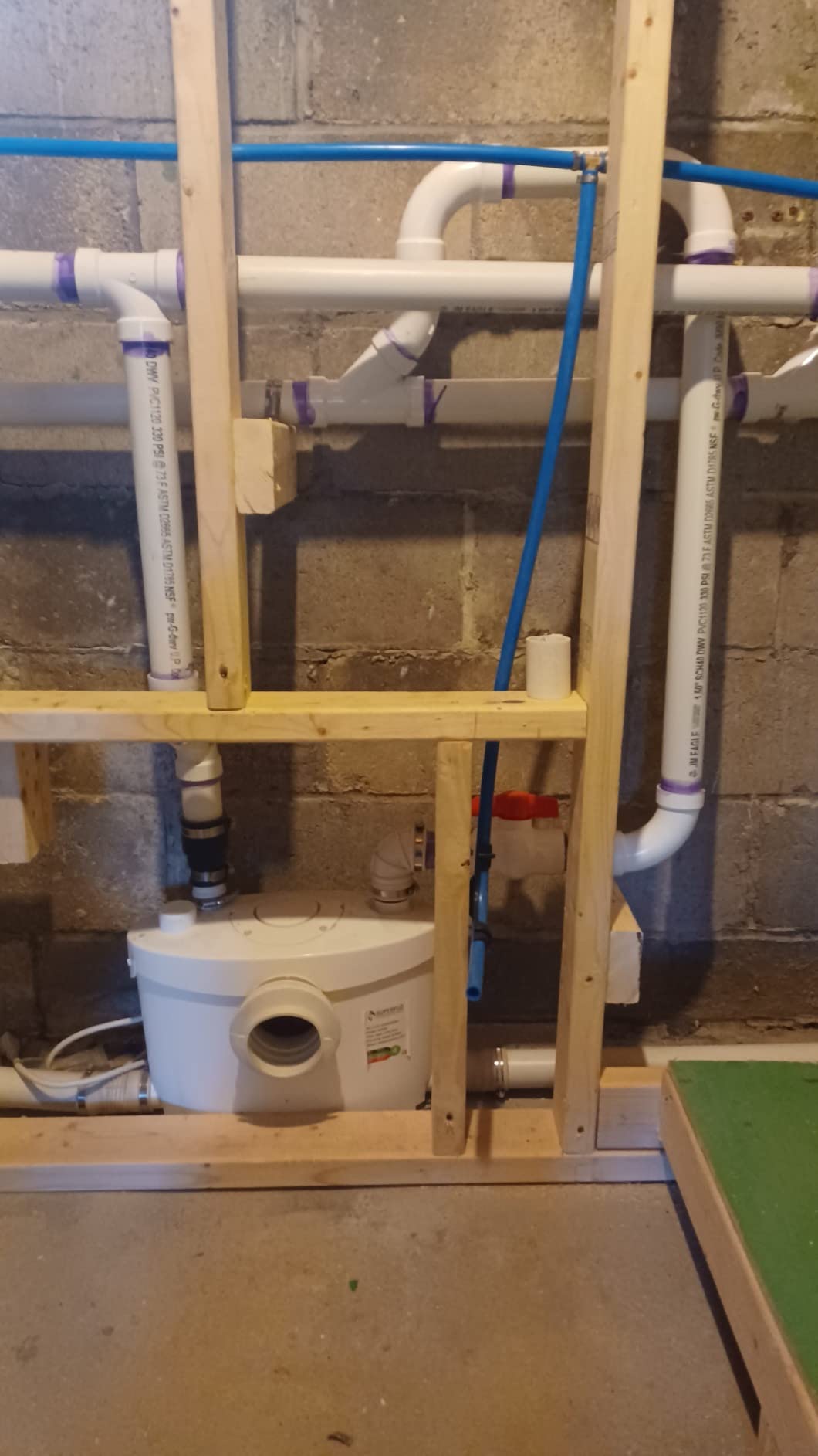 SUPERFLO 750W Macerating Toilet System, Upflush Toilet for Basement customer photo 1