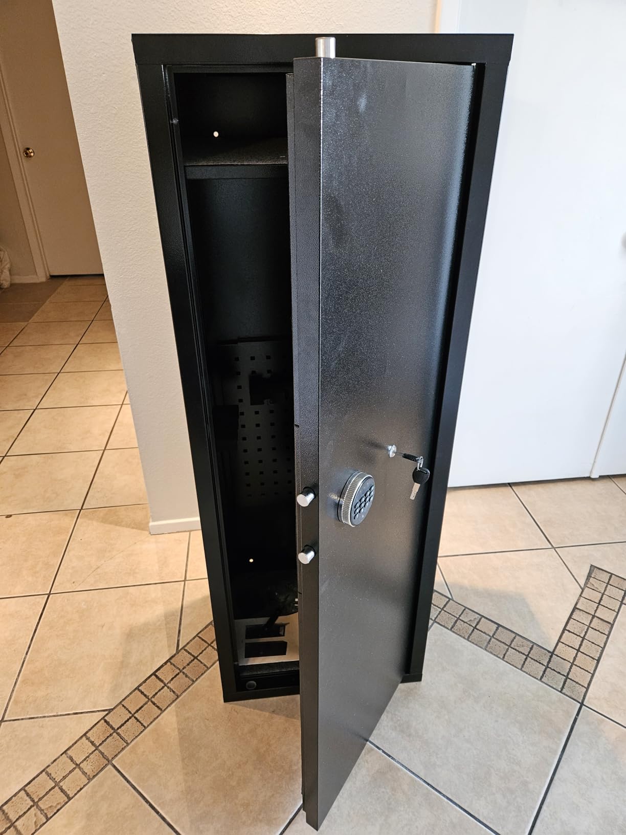 INTERGREAT 12-15 Gun Safe, Large Gun Safe for Rifles and Pistols, Quick Access Rifle Safe with 3 Removable Gun Racks and 4 Pistol Pockets, Digital Gun Cabinet with Dual Alarm and Sleep Mode customer photo 1