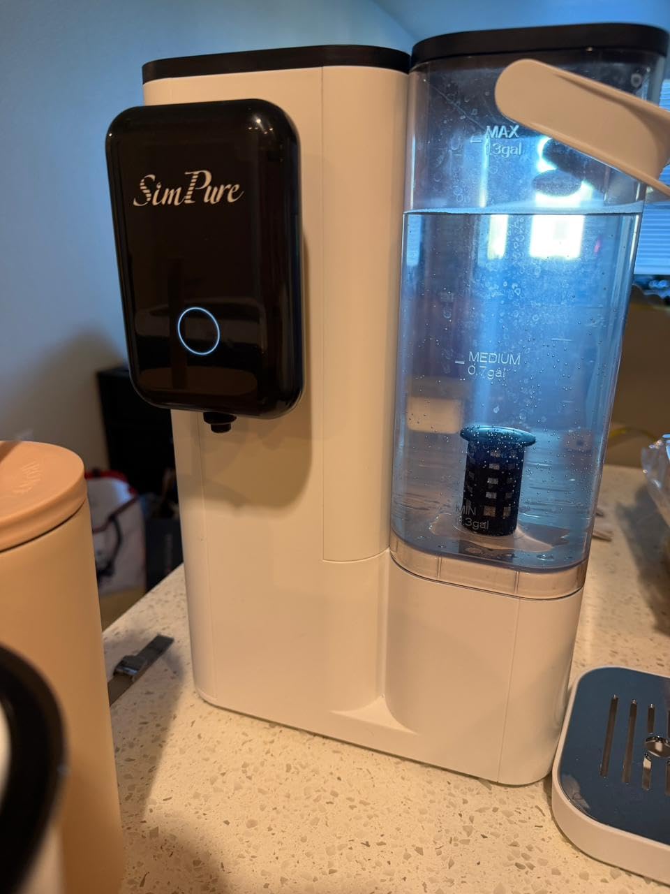 SimPure Y9A UV Countertop Reverse Osmosis Water Filter, Alkaline customer photo 1
