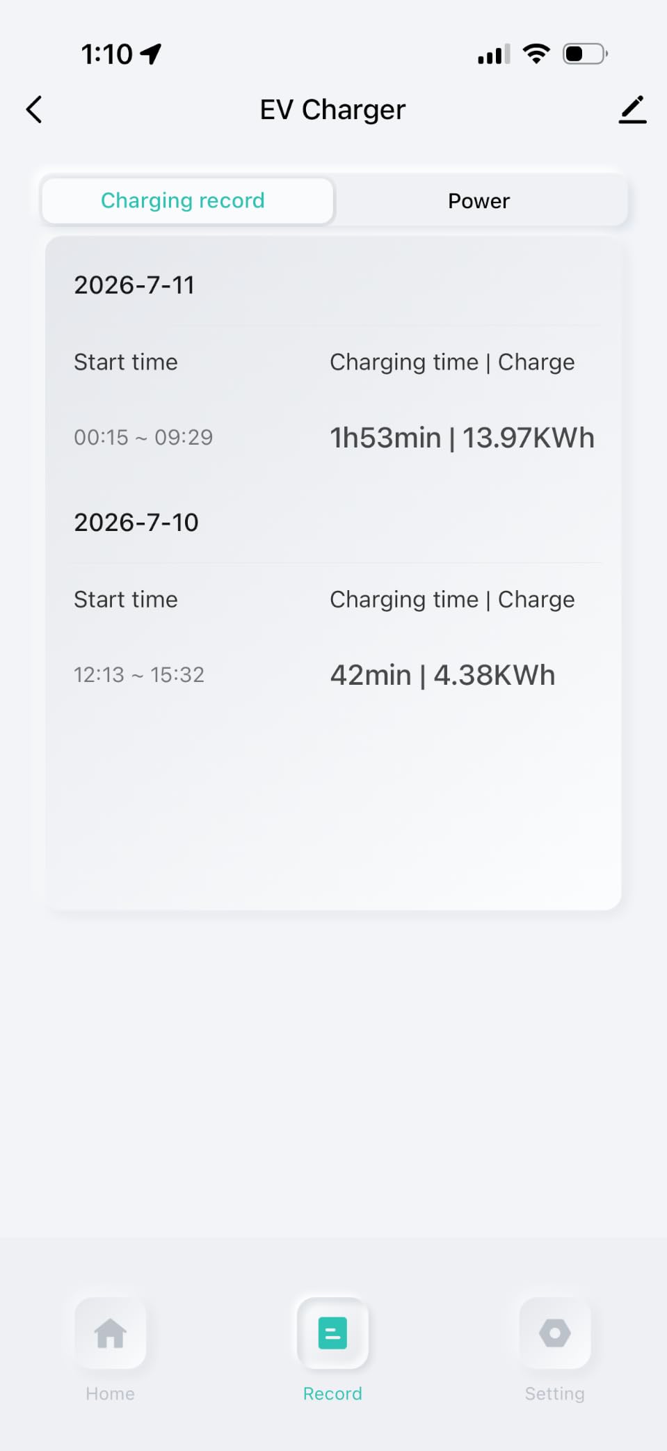 AIMILER Level 2 Electric Vehicle (EV) Charger(WiFi APP/Plug-Play), 40A, 25ft Cable ETL Certified, 220V-240V NEMA 14-50P Plug EVSE w/ J1772 Connector, Portable EV Car Charging Stations (Jet) customer photo 1