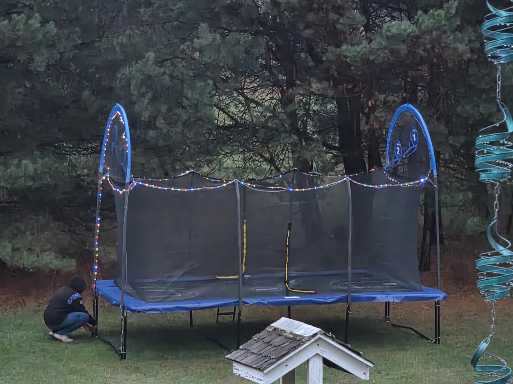 Zupapa Rectangular Trampoline 10x17FT 9x15FT 8x14FT, 1800LBS Weight Capacity Outdoor Large Gymnastics Trampoline, Heavy‑Duty Square Tumbling Trampoline for Family Backyard Exercise customer photo 1