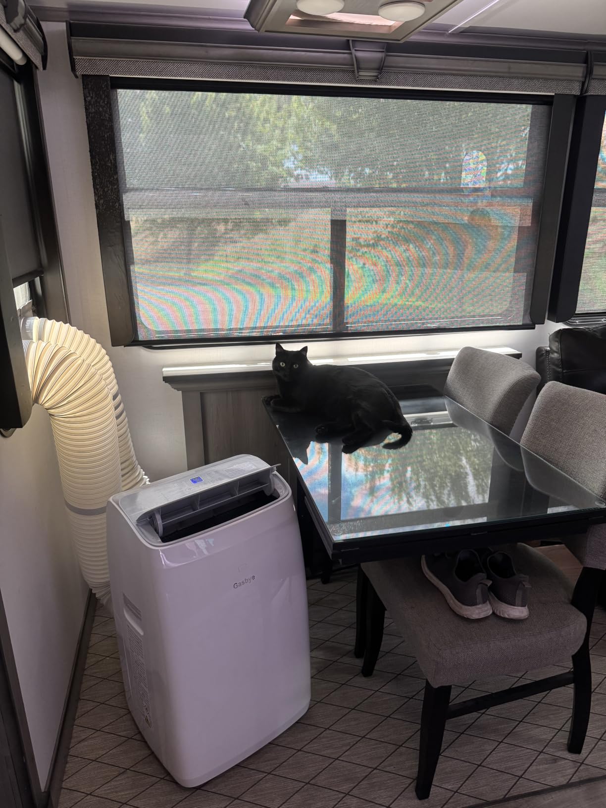Gasbye Dual Hose Portable Air Conditioner, [2026 Upgraded] Full DC Inverter Compressor, Energy-Saving 13.6 CEER, Low Noise (45dB), Cools Room up to 500 Sq.Ft., Backlit Remote Control, 14,000BTU, White customer photo 2