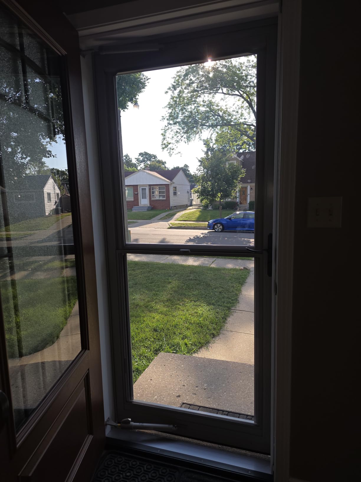 LARSON 80 Split Fullview Storm Door, 36-in, Black customer photo 1