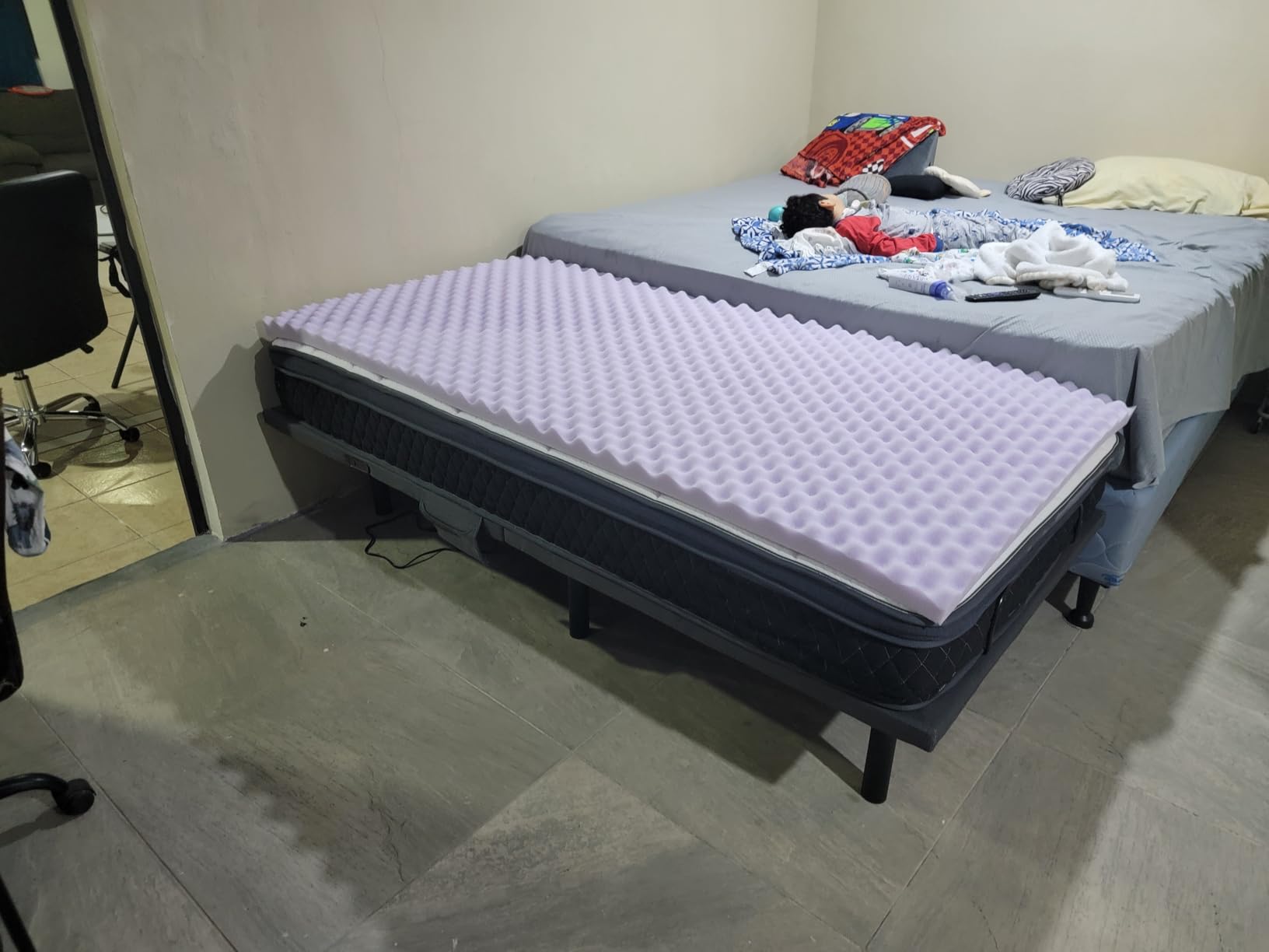Pipishell Adjustable Bed Frame Split King with Massage and Zero Gravity customer photo 1