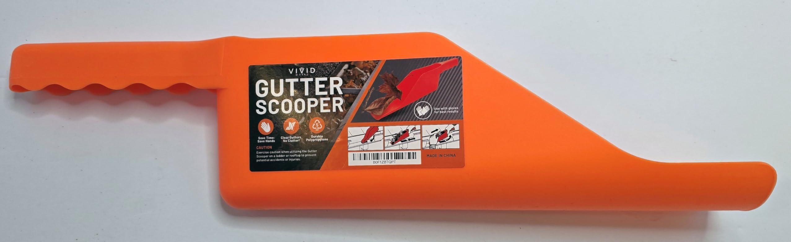 Gutter Scoop Cleaning Tools - Easy Removal of Leaves and Dirt - Deep Curved Gutter Scooper Shovel for Leaves & Debris, High-Impact Polypropylene, Ergonomic Handle, Fits Most Rain Gutters customer photo 1