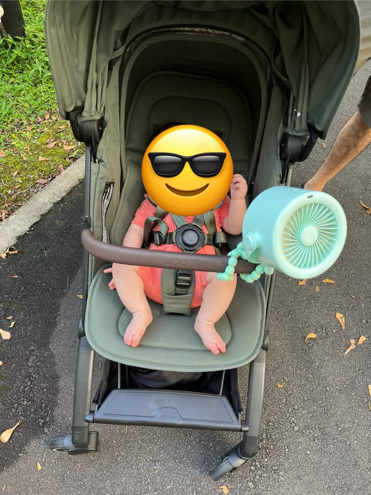 AMACOOL Baby Stroller Fan, Rechargeable Portable Clip on Fan, 17H Cooling customer photo 1