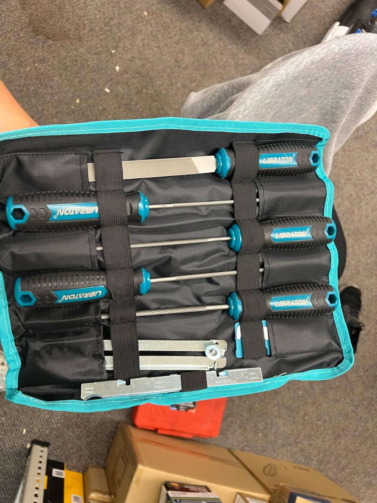 LIBRATON Chainsaw File Set, 5/32