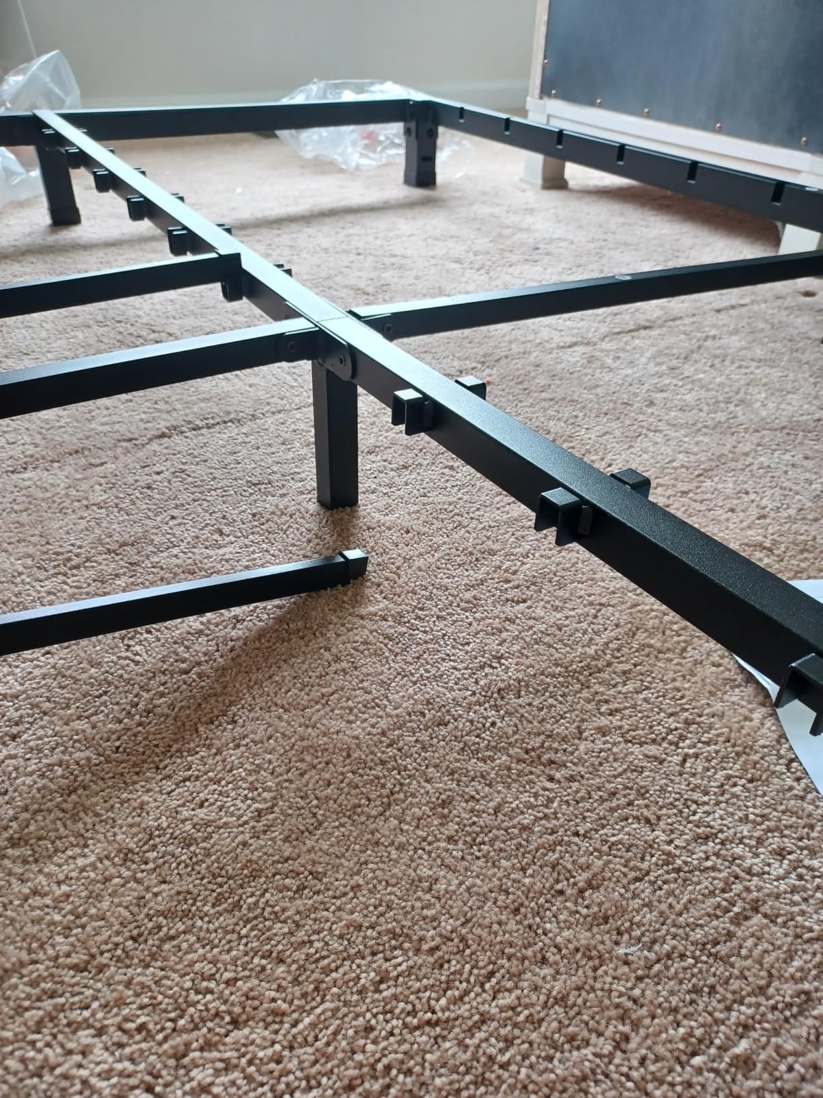 Bilily 14 Inch Full Size Bed Frame Metal Platform with Round Corner Legs,3500 LBS Heavy Duty Steel Slats Support,Headboard Holes,No Box Spring Needed,Easy Assembly,Mattress Retainer,Underbed Storage customer photo 1