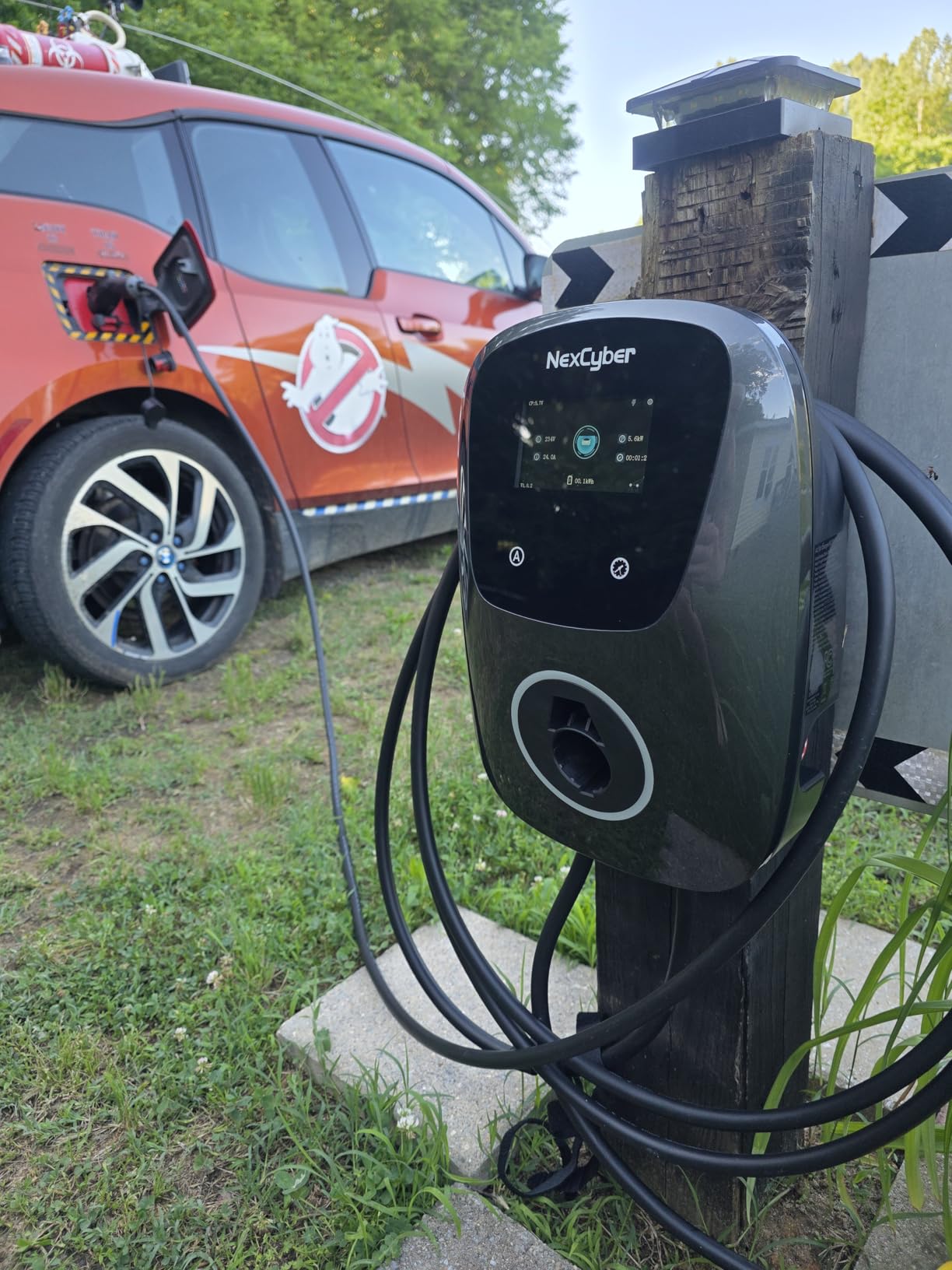 Level 2 EV Charger(WiFi APP/Plug-Play), 48A Nema 14-50p, 25ft Cable ETL Certified, Home Level 2 EVSE Car Charger w/ J1772 Connector, Electric Vehicle Charging Stations (46) customer photo 2