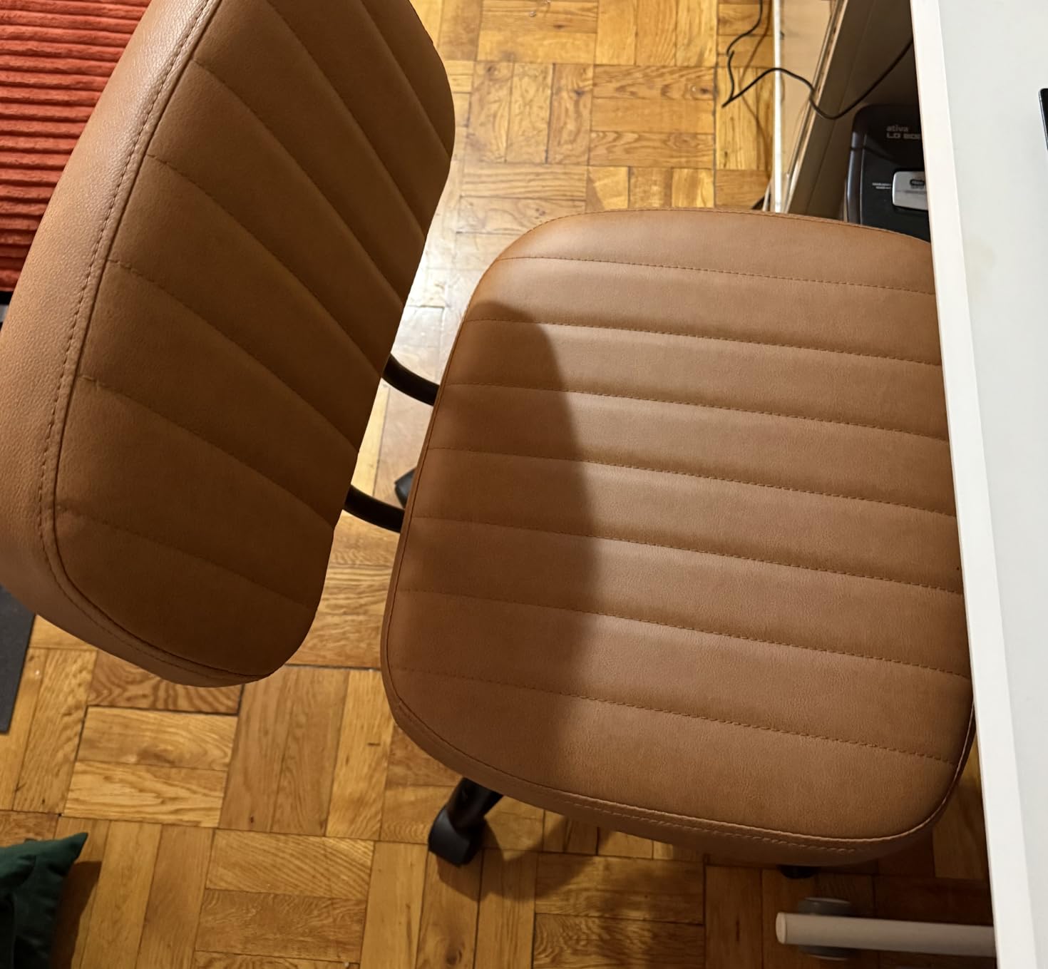 Sweetcrispy Office Desk Chair, Small Home Vanity Chair, Lumbar Support customer photo 1