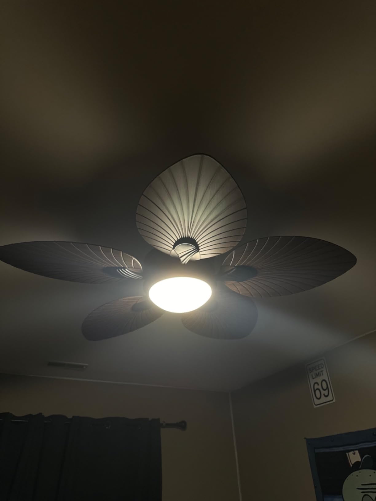 Wiviniya 50'' Tropical Ceiling Fan with Lights Palm Leaf Outdoor Waterproof customer photo 2