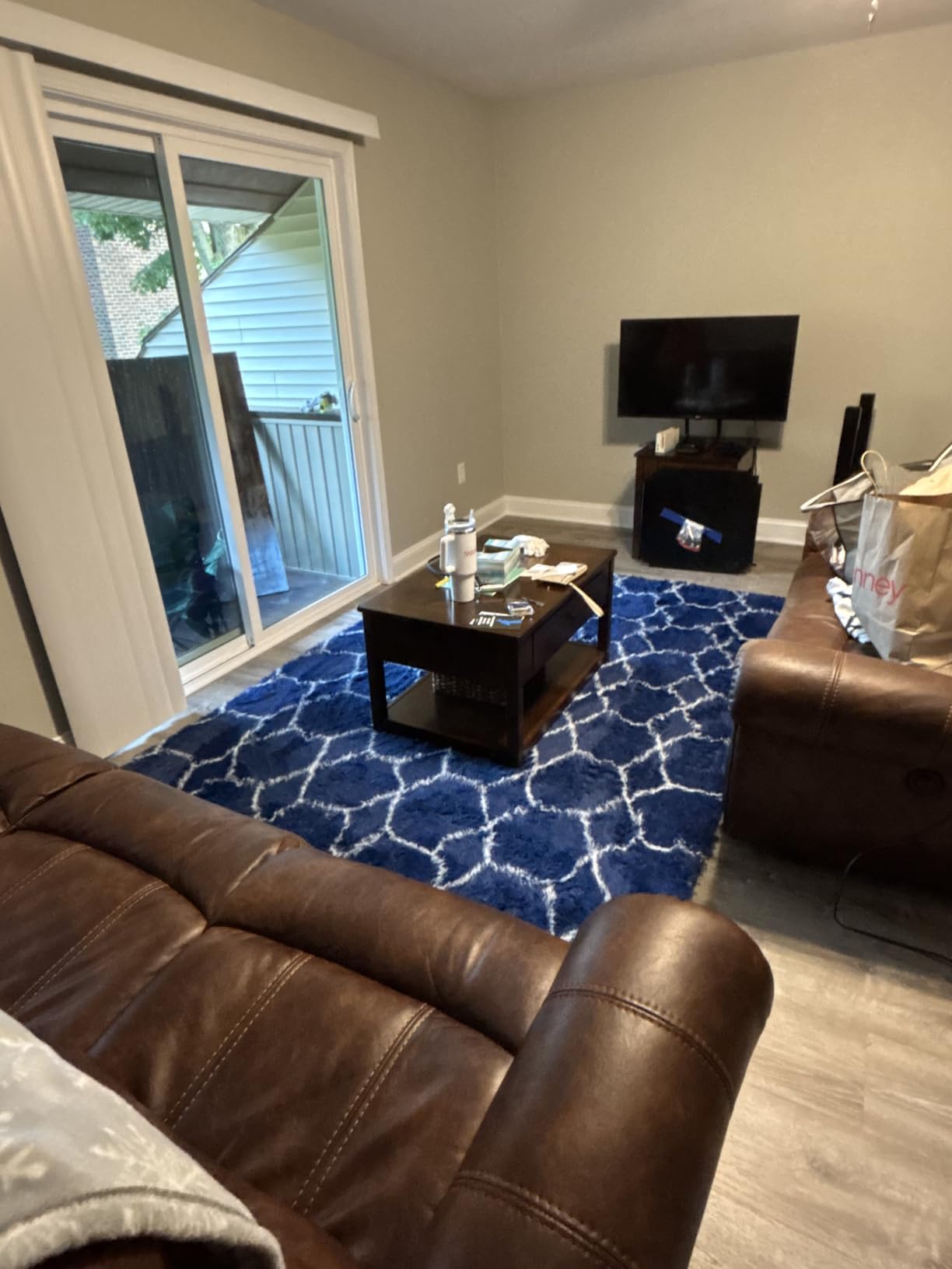 Runner Rugs for Bedroom Living Room, 2x6 Tie-Dyed Beige Hallway Area Rug customer photo 1