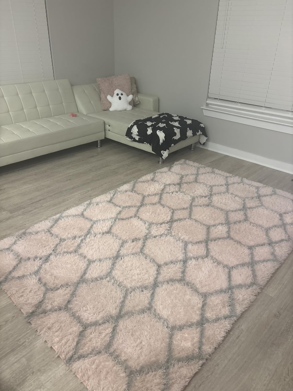 Runner Rugs for Bedroom Living Room, 2x6 Tie-Dyed Beige Hallway Area Rug customer photo 2