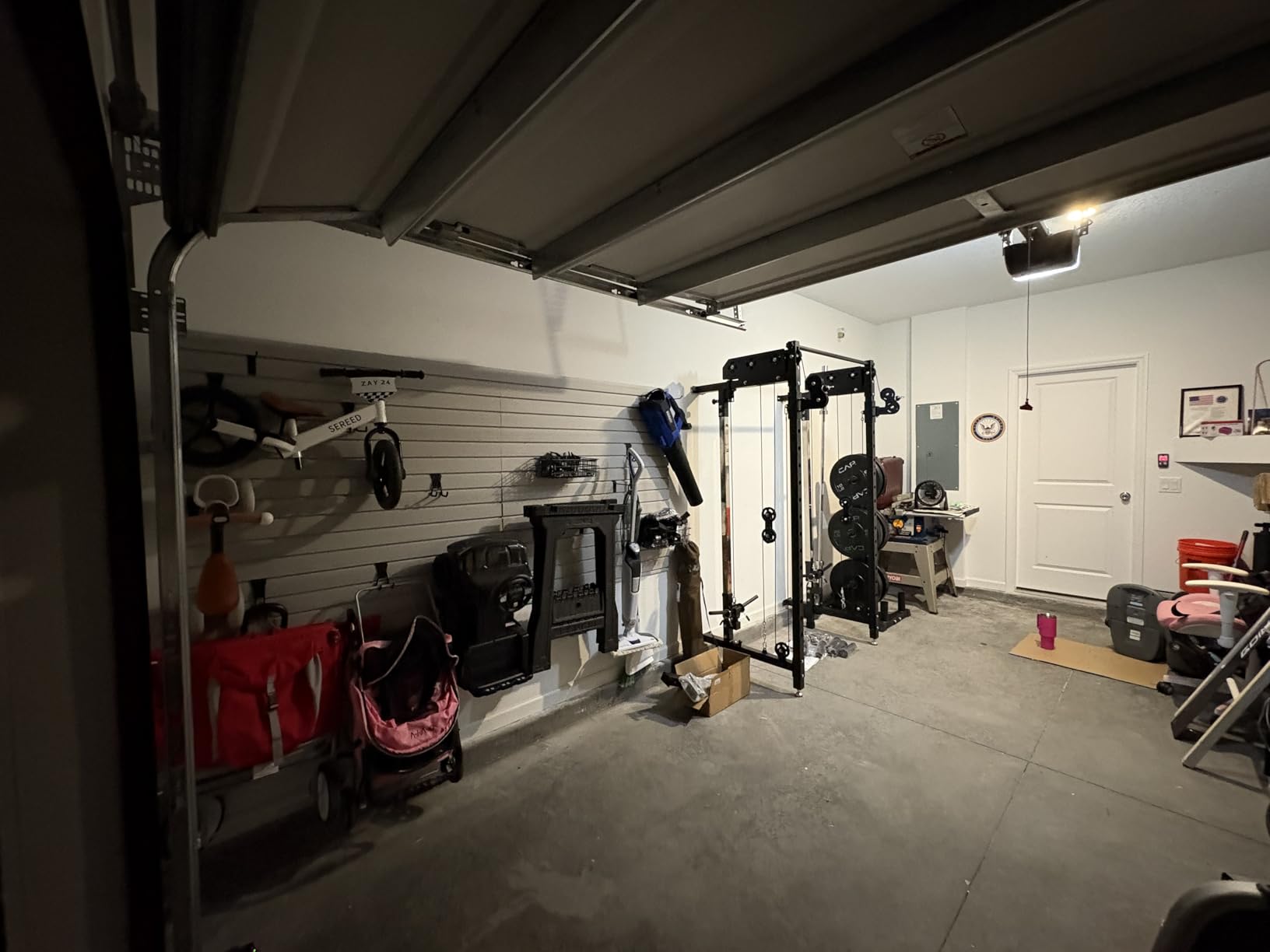 Brakki Slat Wall Paneling 4x8 Ft, Slatwall Garage Organizer Storage System customer photo 2
