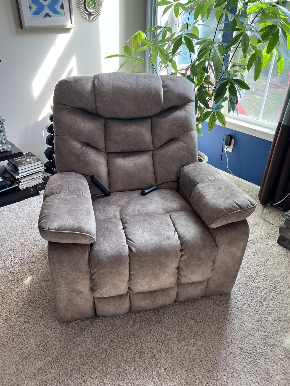 EONIX Dual Motor Large Power Lift Recliner Chair, Big and Tall, Grey customer photo 1