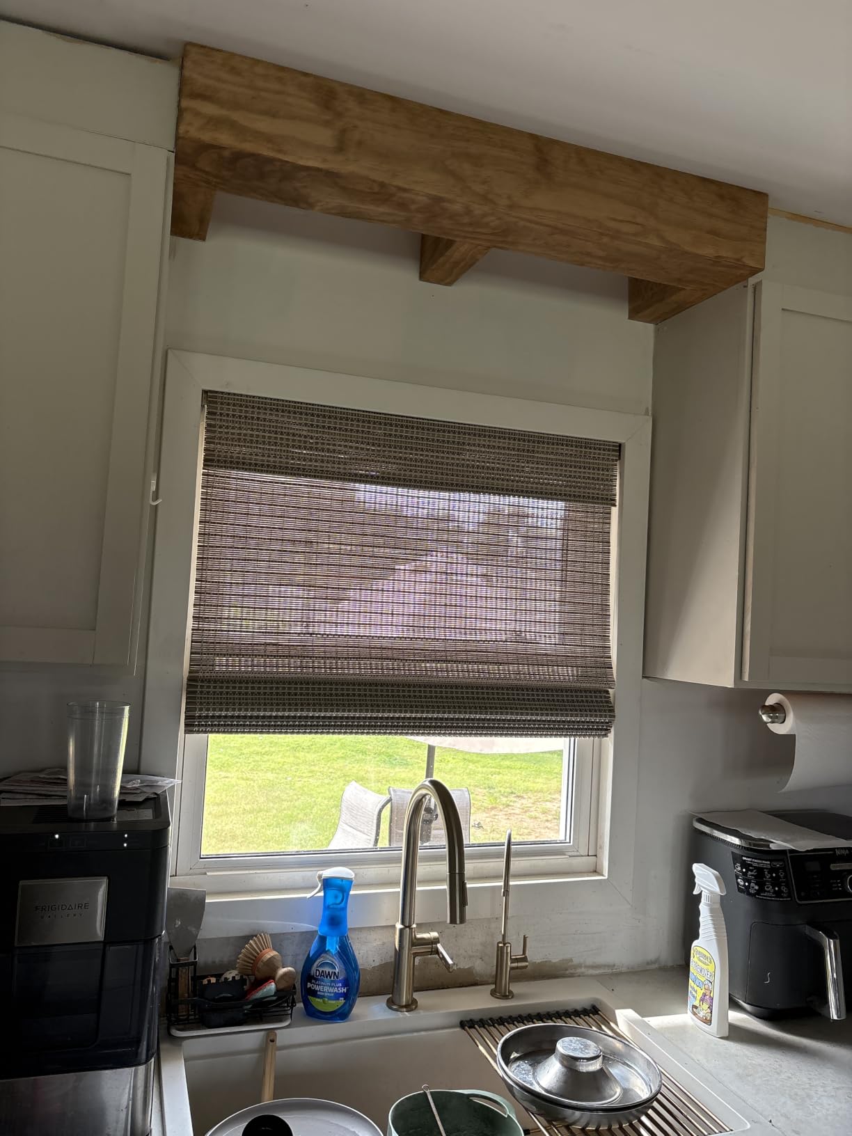 LazBlinds Cordless Bamboo Roman Shades for Windows, 33x64, Tatami customer photo 2