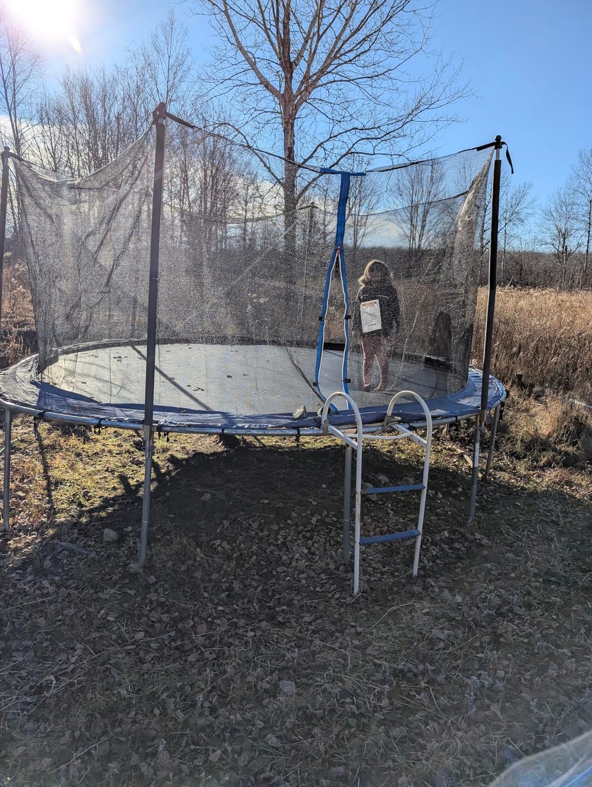 Zoomster Trampoline Enclosure Net with Pole Cap, Replacement Safety Enclosure Net for 6 Straight Poles Round Trampoline, Breathable and Weather-Resistant customer photo 1