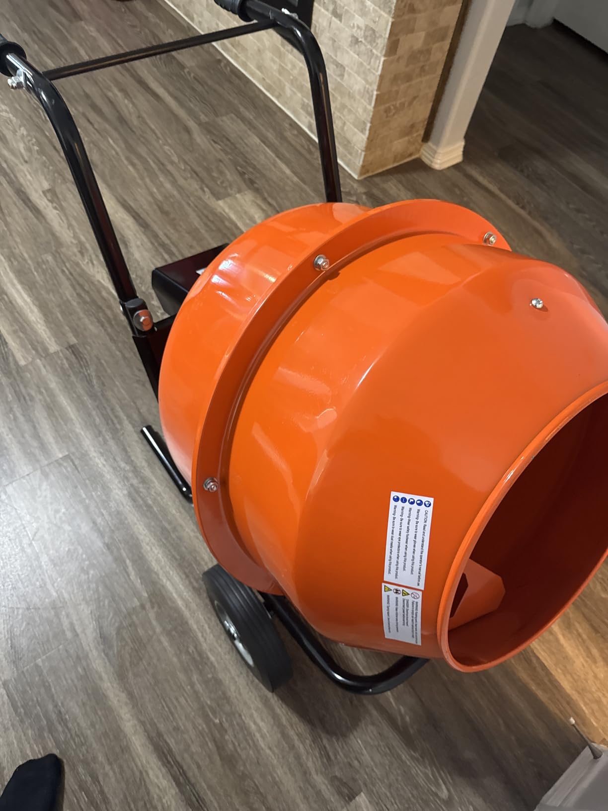 SPECRAFT Electric Cement Mixer, 4.9 Cu.Ft Portable Concrete Mixer customer photo 2