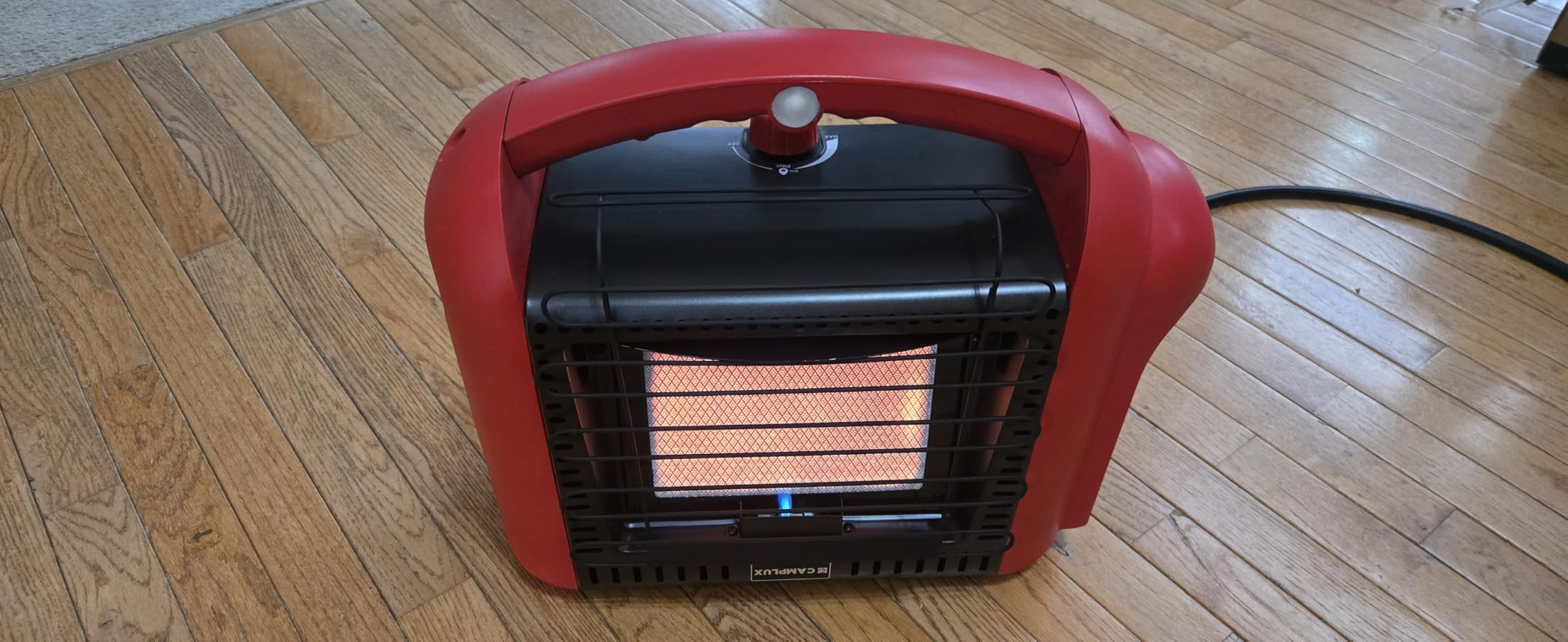 CAMPLUX Portable Propane Heater 8500 BTU, 2 Heating Modes Tabletop Outdoor Heater for Camping, Patio, and Outdoor Gatherings with ODS & Tip-Over Protection, 4.2lbs Ultra Light with Storage Bag customer photo 2