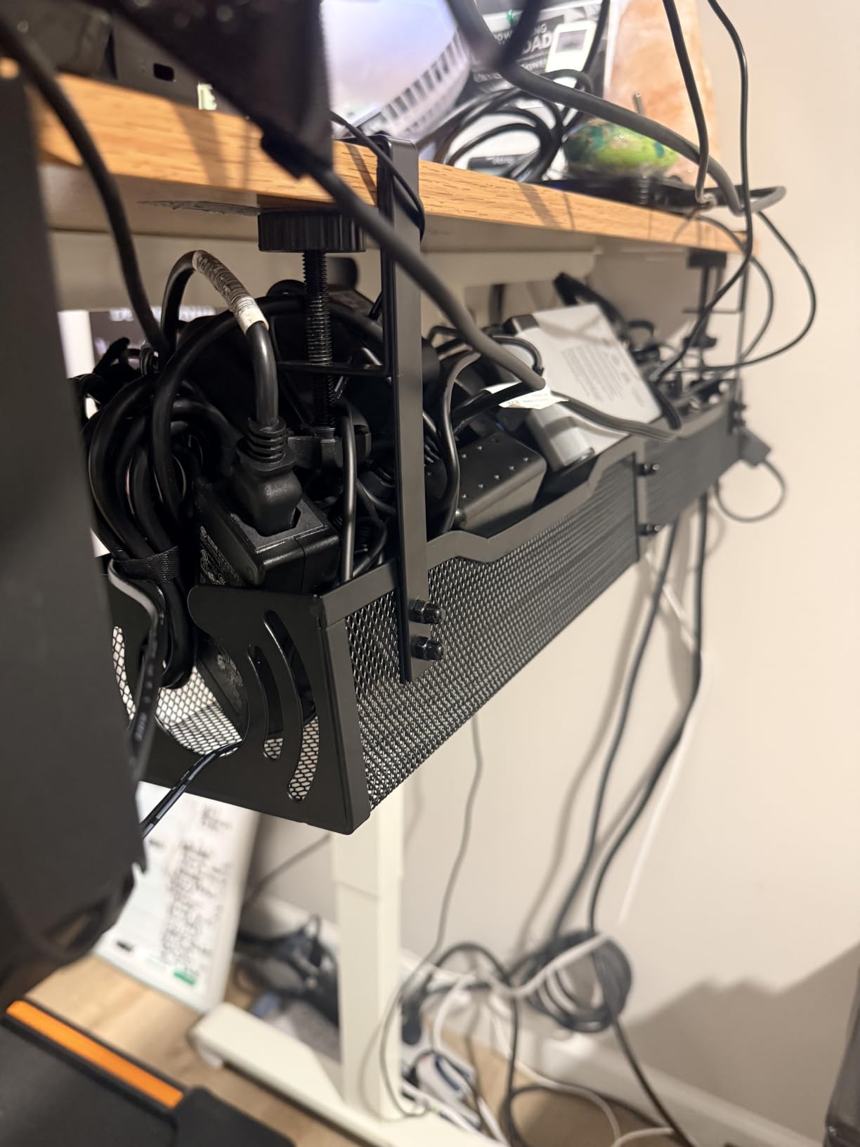 Cable Management, 25.3'' Under Desk Cable Management Tray No Drill customer photo 1