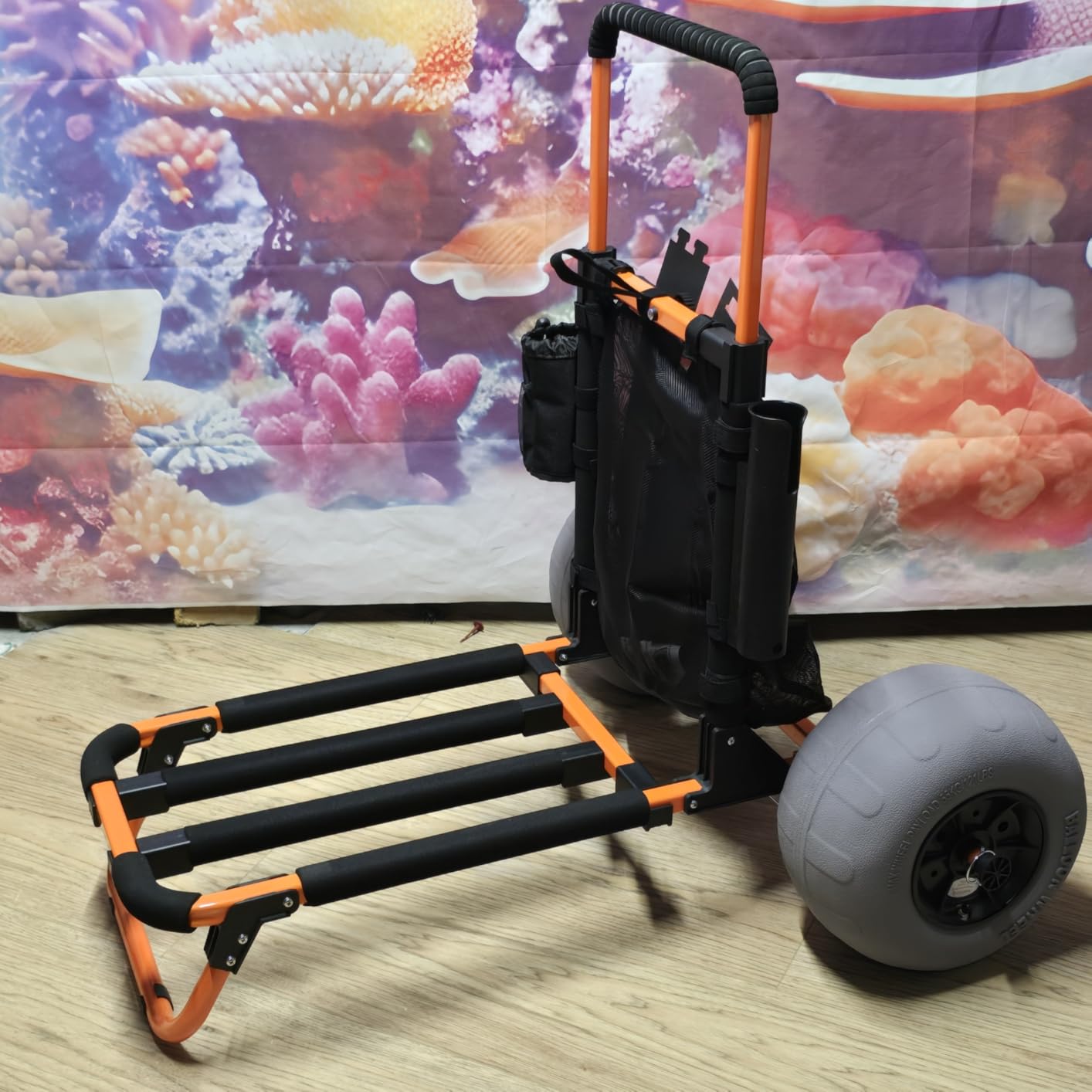 Beach Trolley Cart with 12inch Balloon Wheels for Sand All Terrain customer photo 1