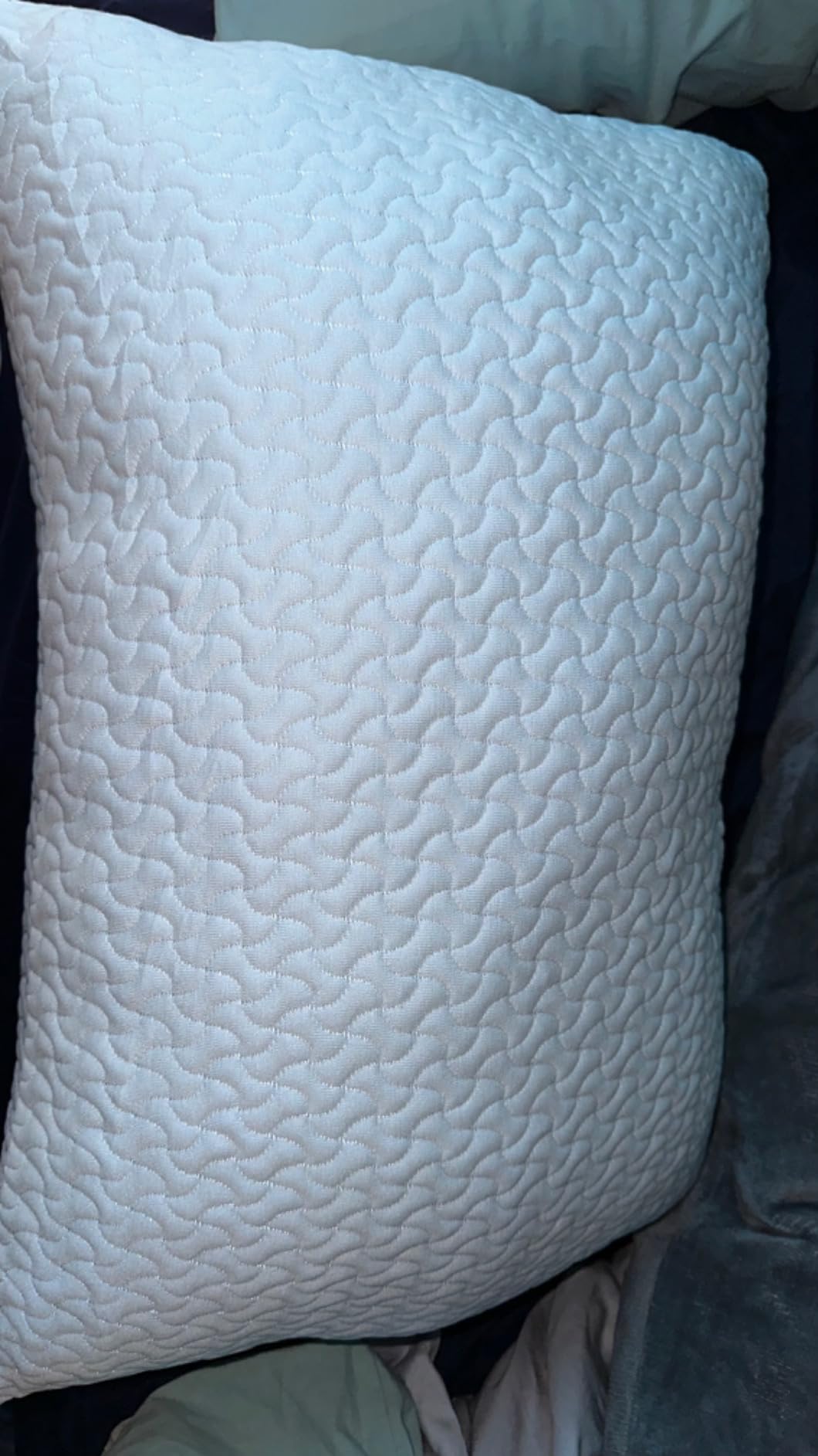 Flat Pillows for Sleeping Thin Memory Foam Pillows for Stomach and Back Sleepers, Cooling Gel Stomach Sleeping Pillow for Hot Sleepers, Low Memory Foam Pillow for Back Sleeper 2 Pack 2.25-Inches customer photo 2