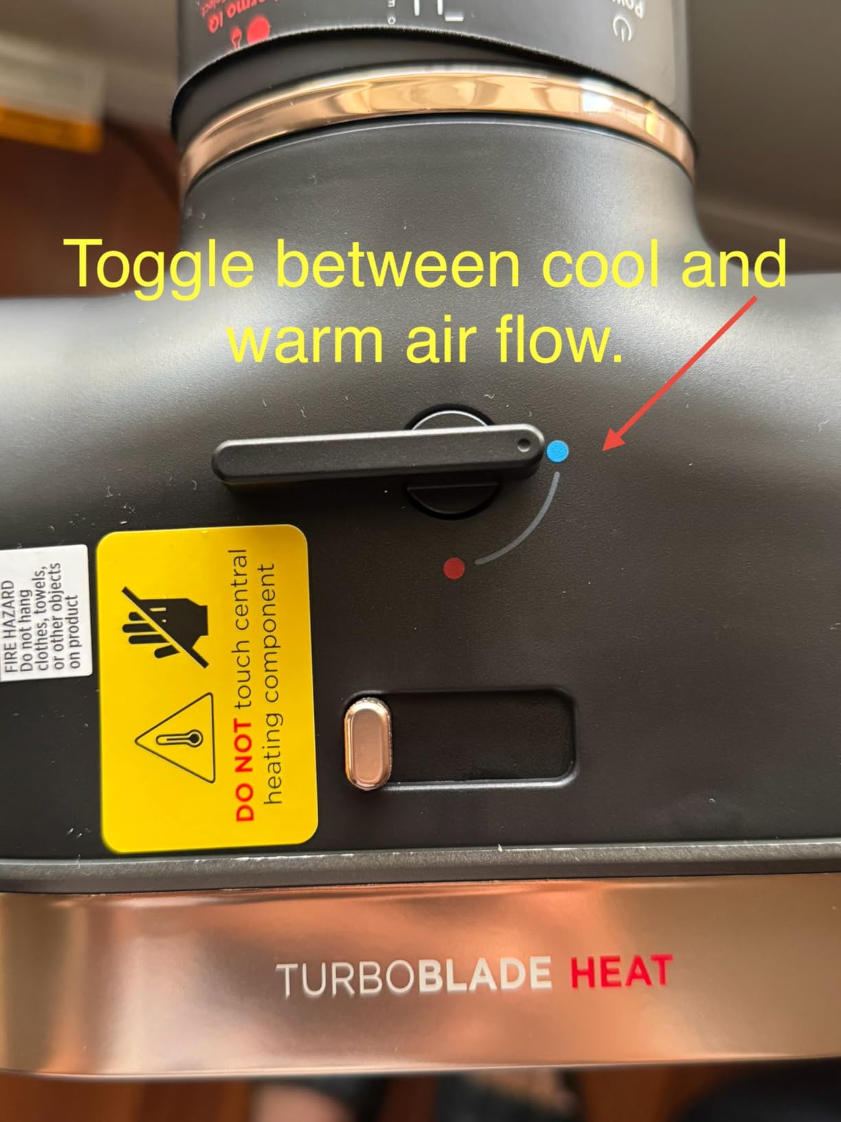 Shark TurboBlade Bladeless Tower Fan + Heat, Charcoal, TH202 customer photo 1